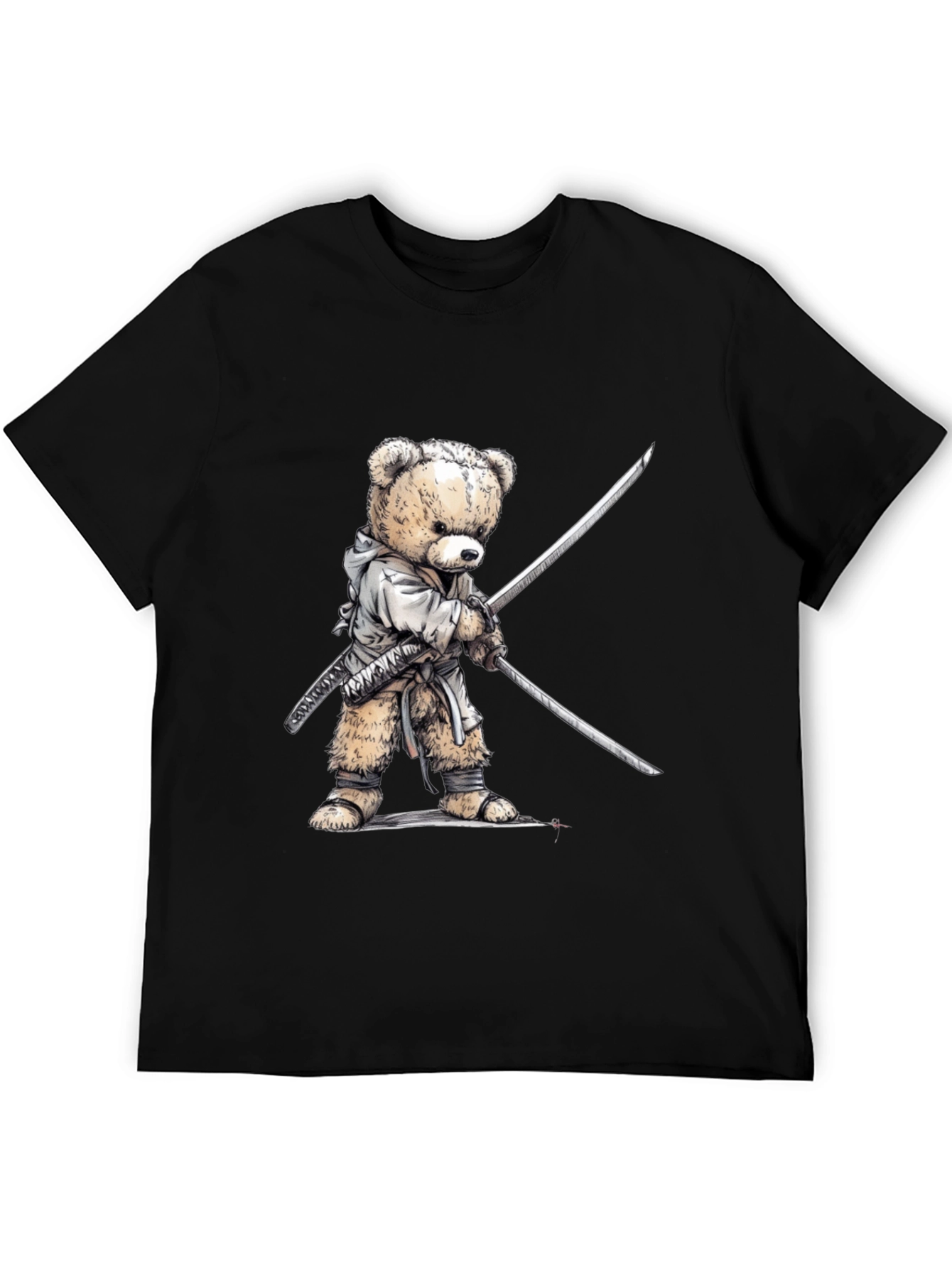 Samurai Bear T-Shirt - Soft Cotton Tee