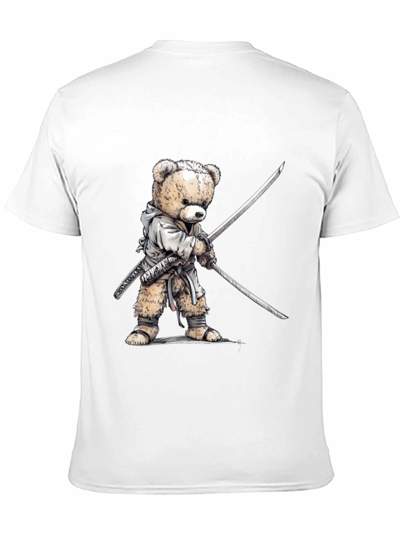 Samurai Bear T-Shirt - Soft Cotton Tee
