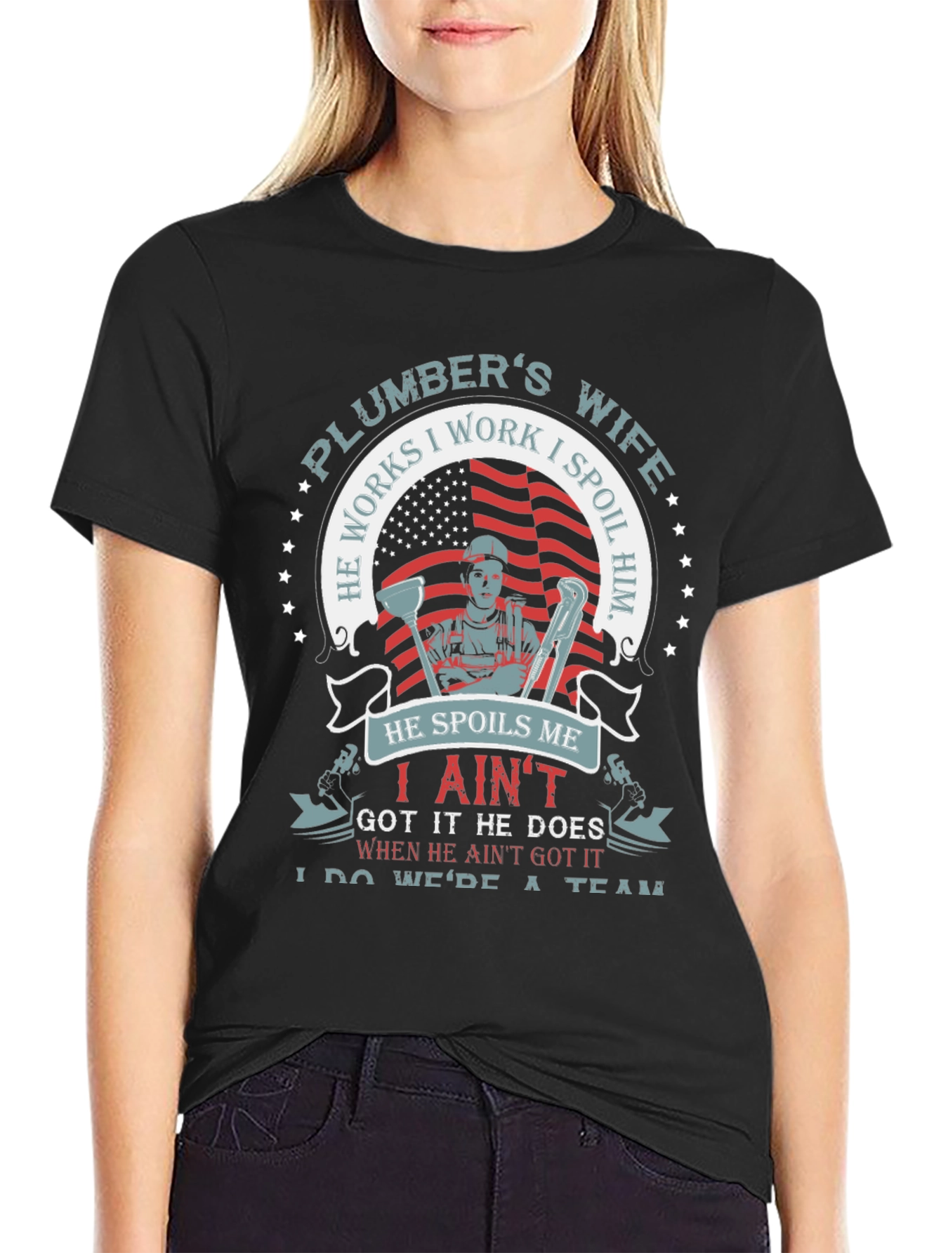Plumbers Wife Graphic T-Shirt