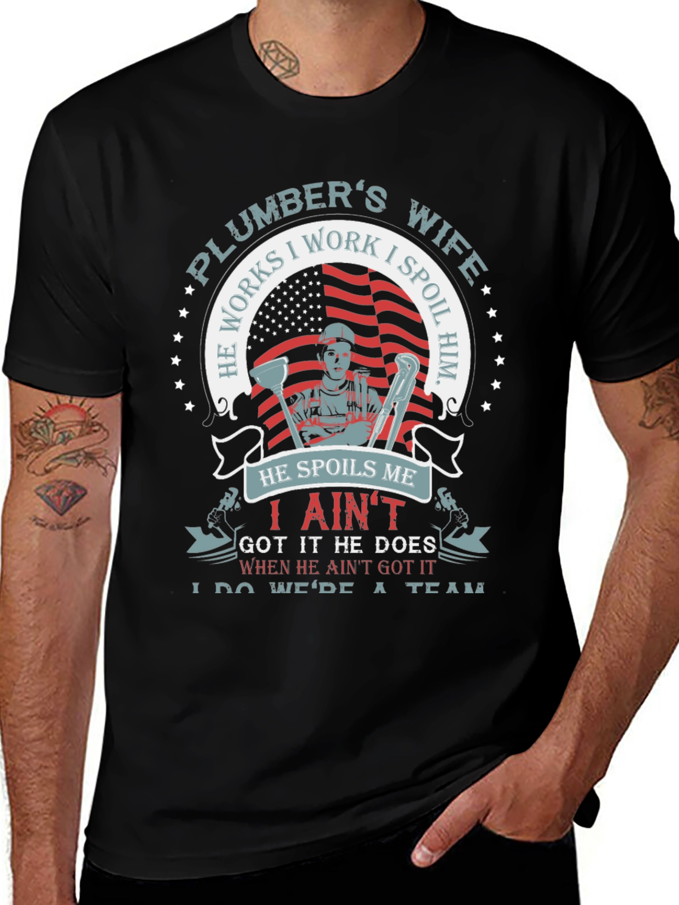 Plumbers Wife Graphic T-Shirt