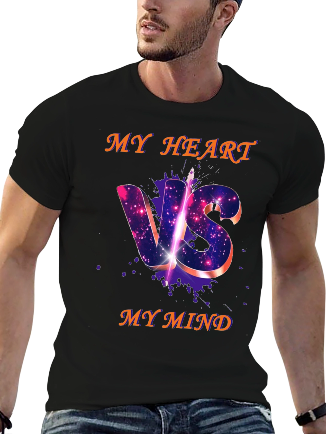 My Heart VS My Mind Graphic T-Shirt