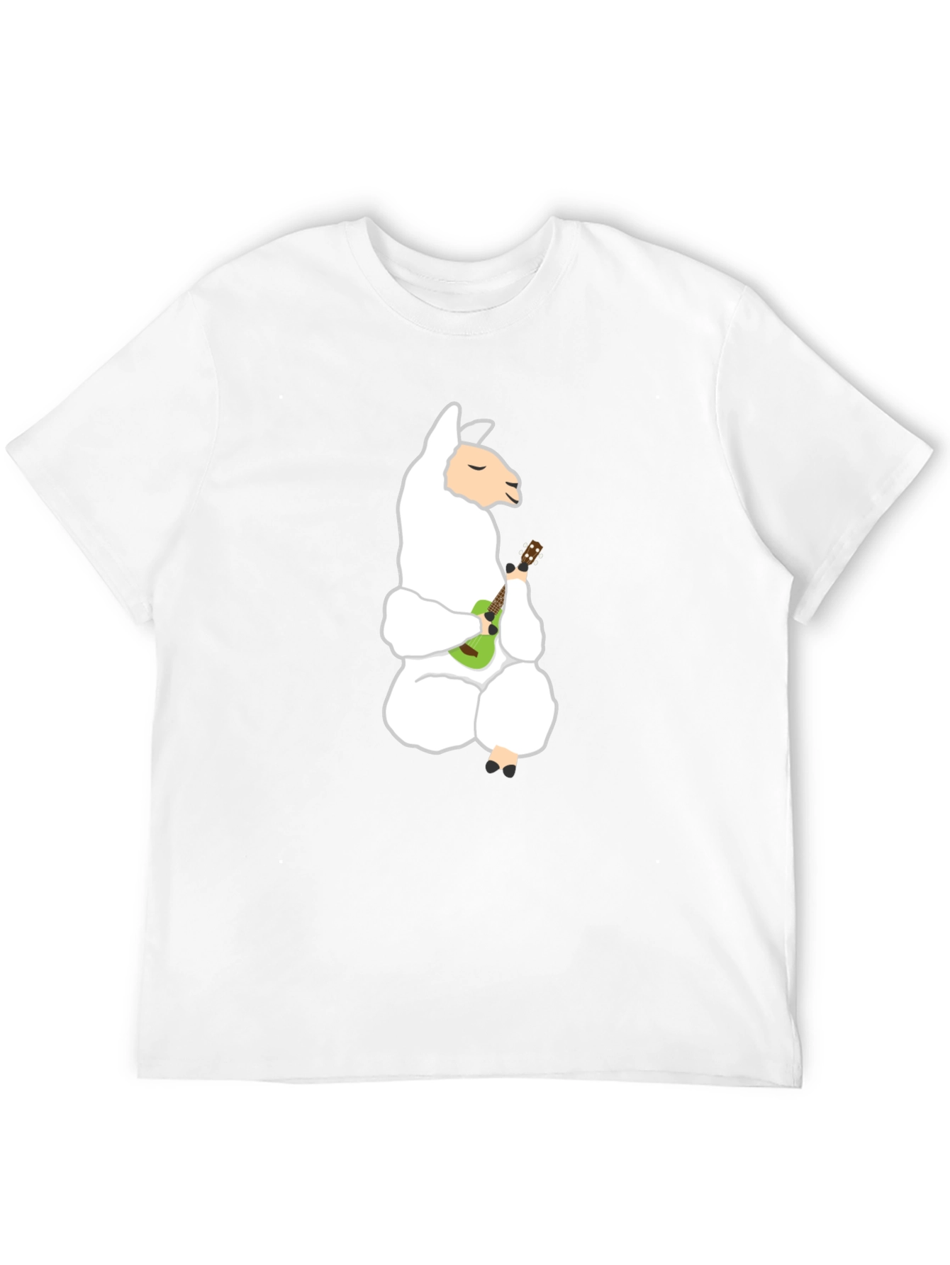 Llama Ukulele T-Shirt - Cute & Quirky Tee
