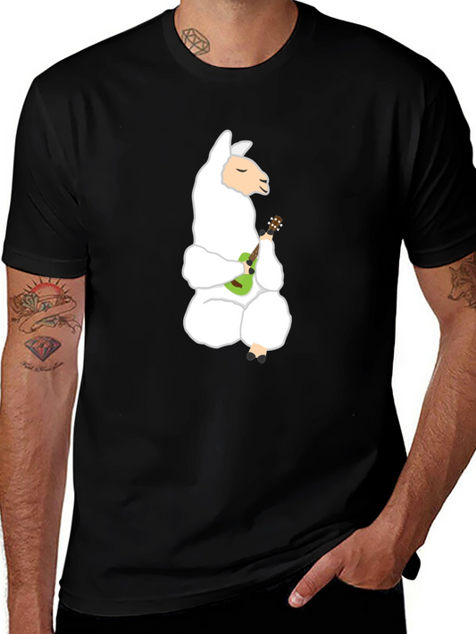 Llama Ukulele T-Shirt - Cute & Quirky Tee