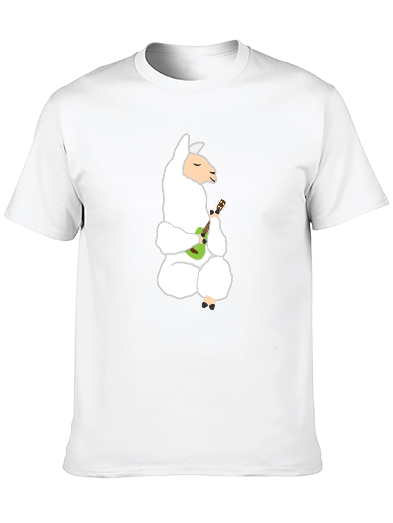 Llama Ukulele T-Shirt - Cute & Quirky Tee