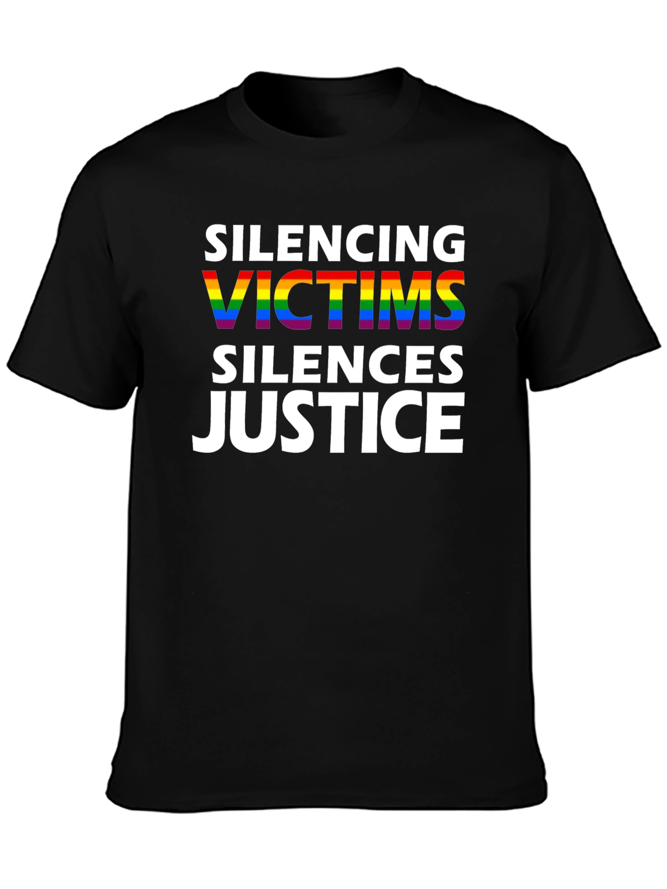 Silencing Victims Silences Justice Pride T-Shirt