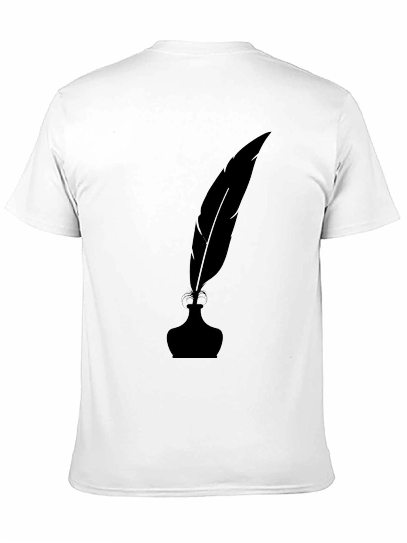 Inkwell & Quill Pen Black Graphic T-Shirt