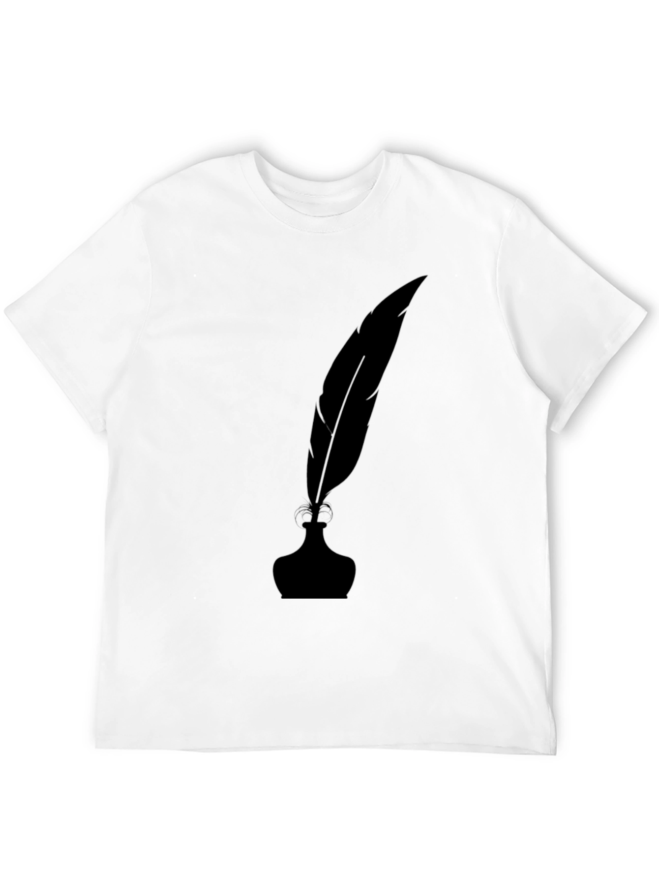 Inkwell & Quill Pen Black Graphic T-Shirt