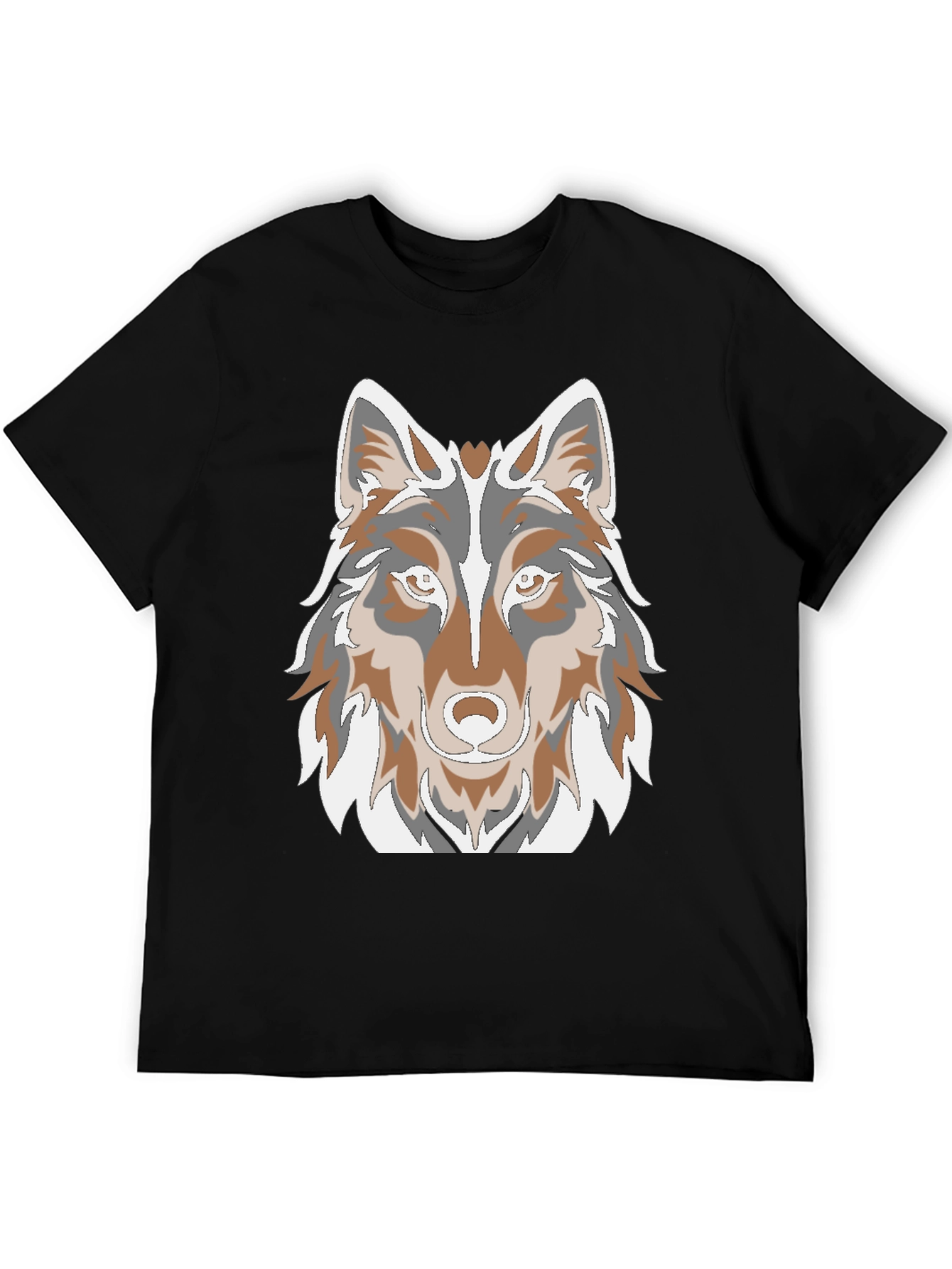 Wolf Graphic Print T-Shirt