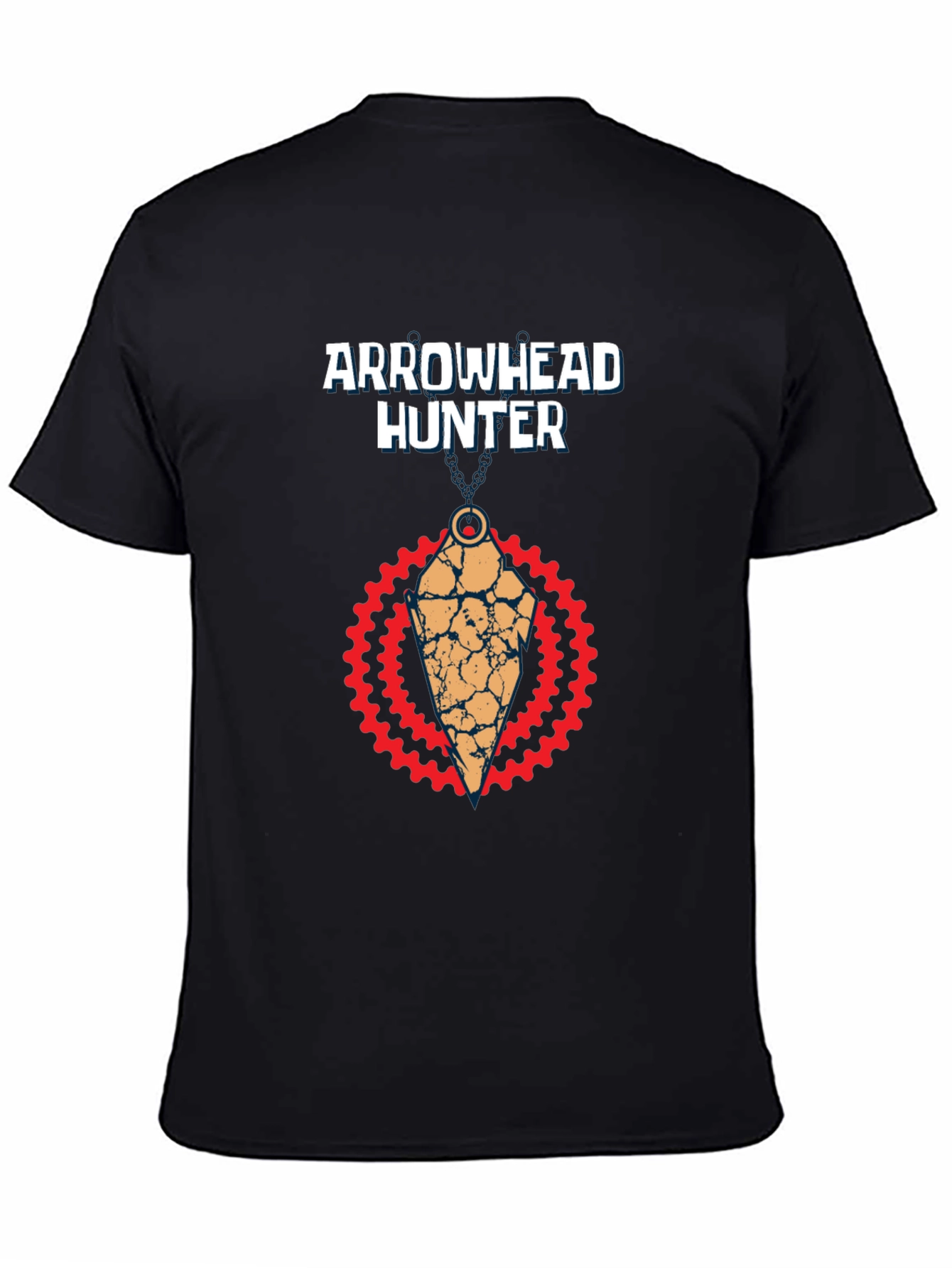Arrowhead Hunter Graphic Tee - Black Cotton