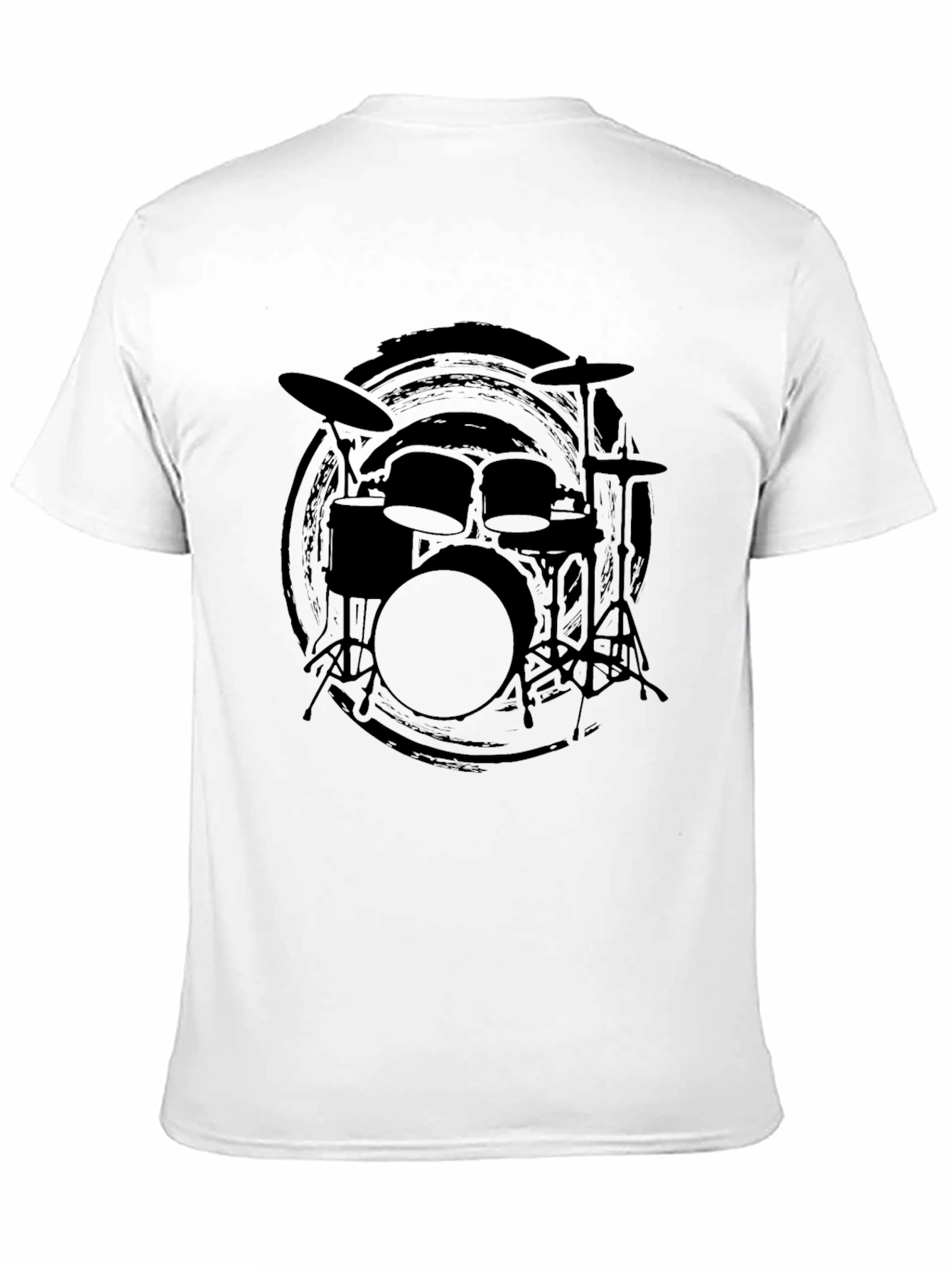 Black Drum Kit Graphic Tee