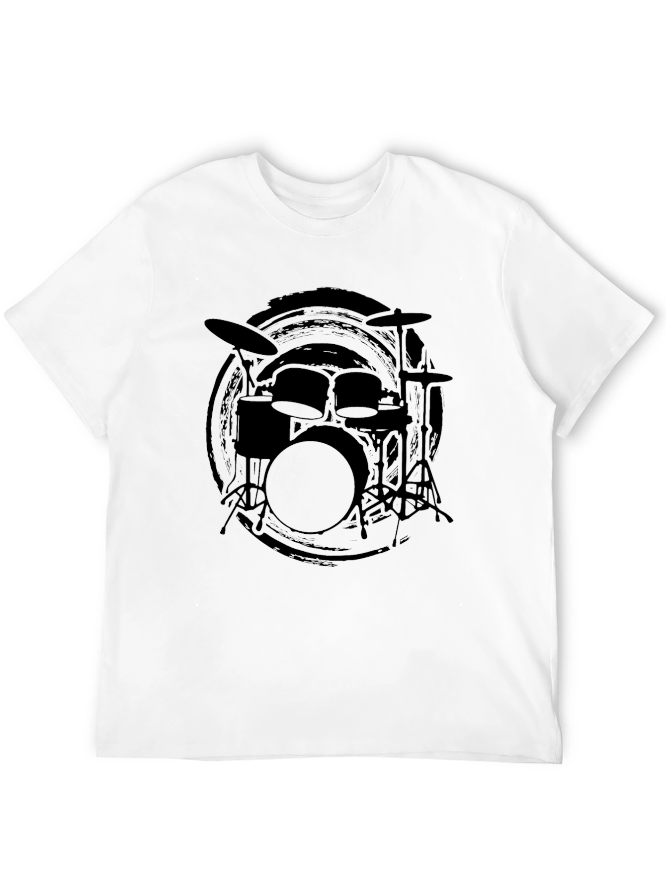 Black Drum Kit Graphic Tee
