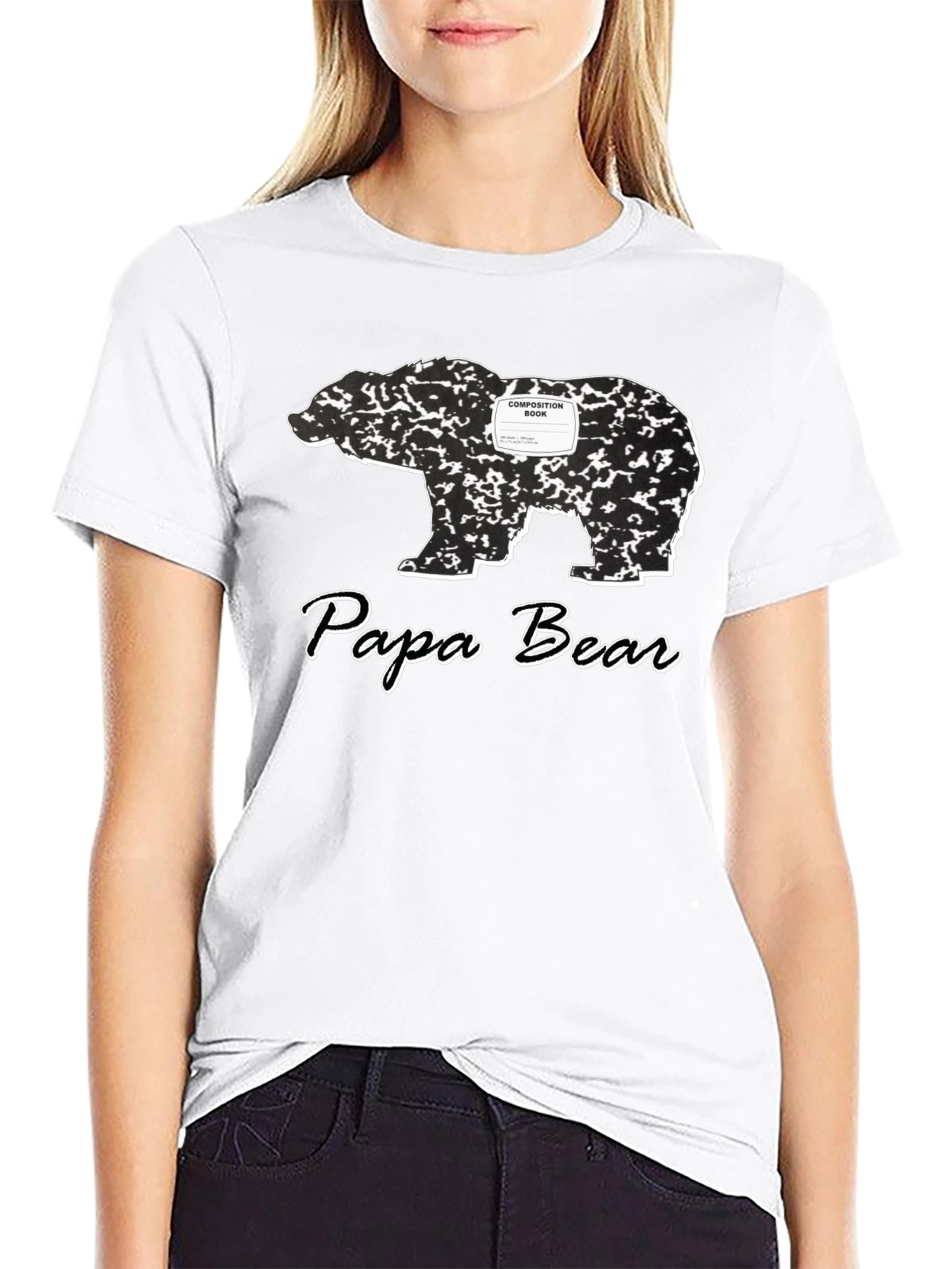 Papa Bear Composition Book T-Shirt