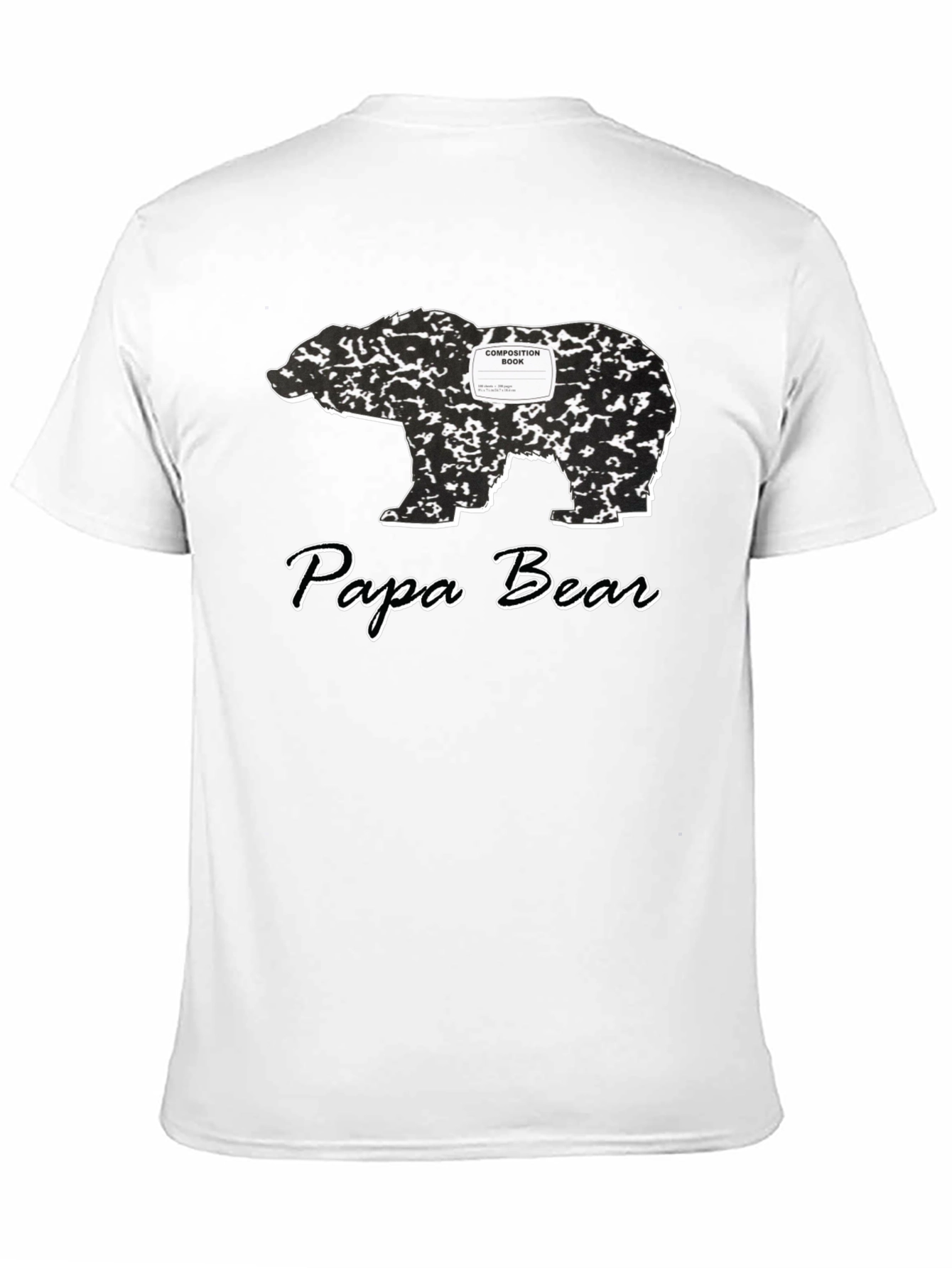 Papa Bear Composition Book T-Shirt