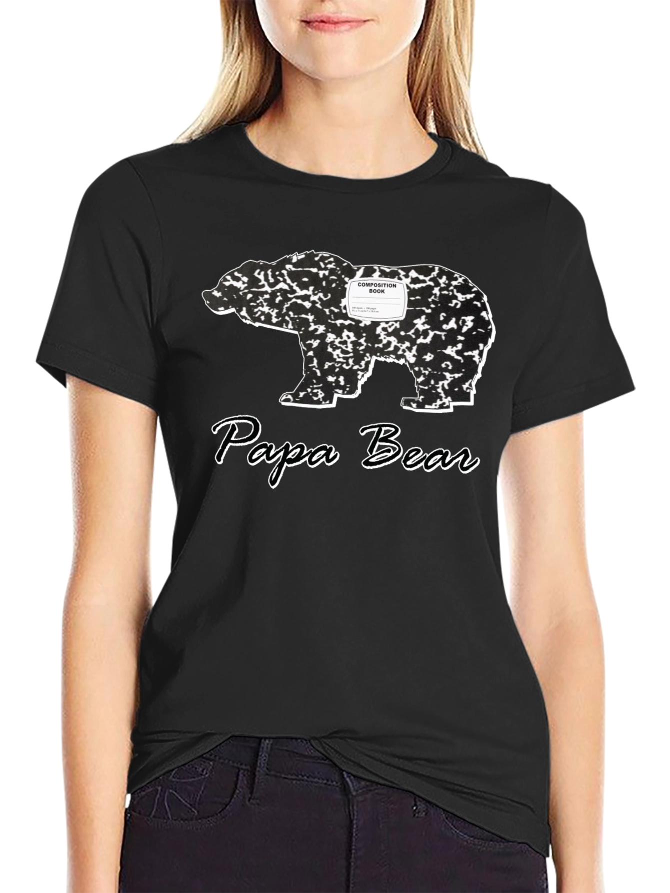 Papa Bear Composition Book T-Shirt