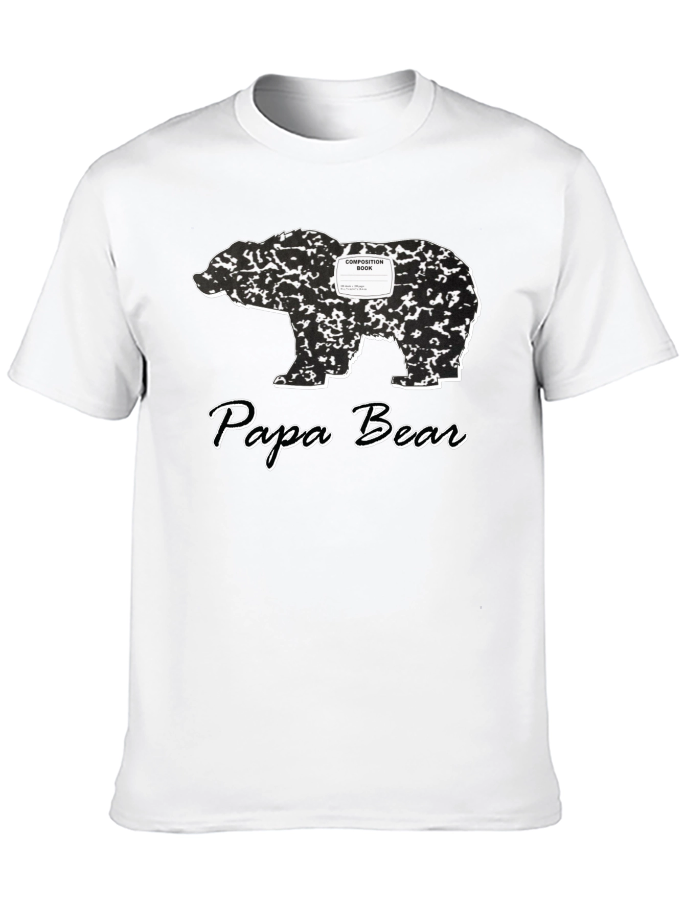 Papa Bear Composition Book T-Shirt