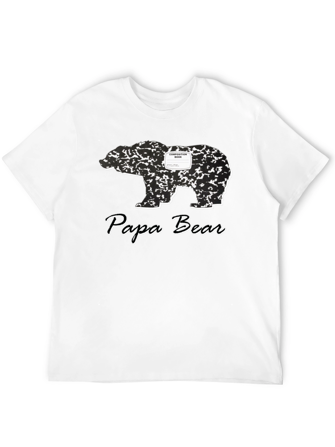 Papa Bear Composition Book T-Shirt