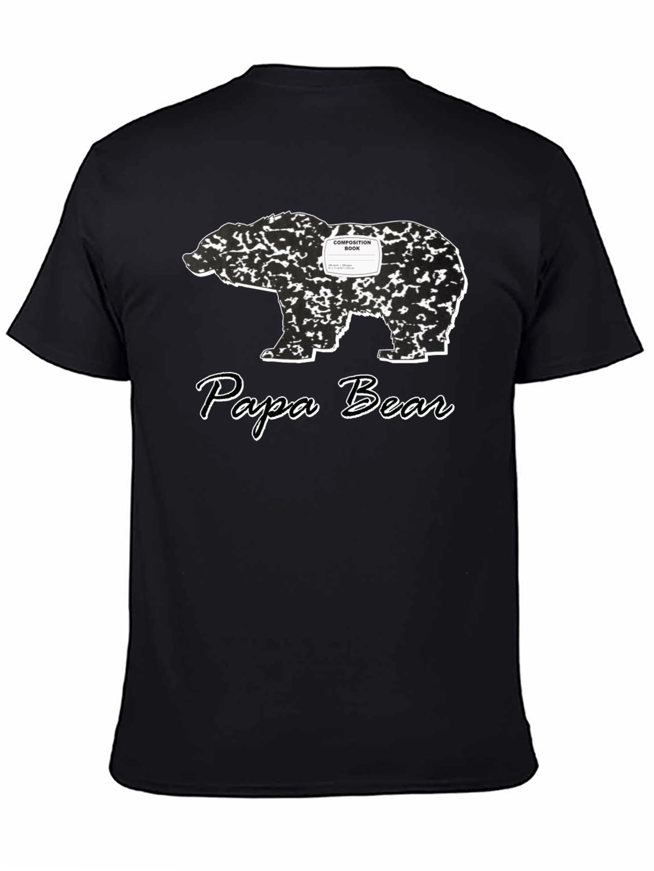 Papa Bear Composition Book T-Shirt
