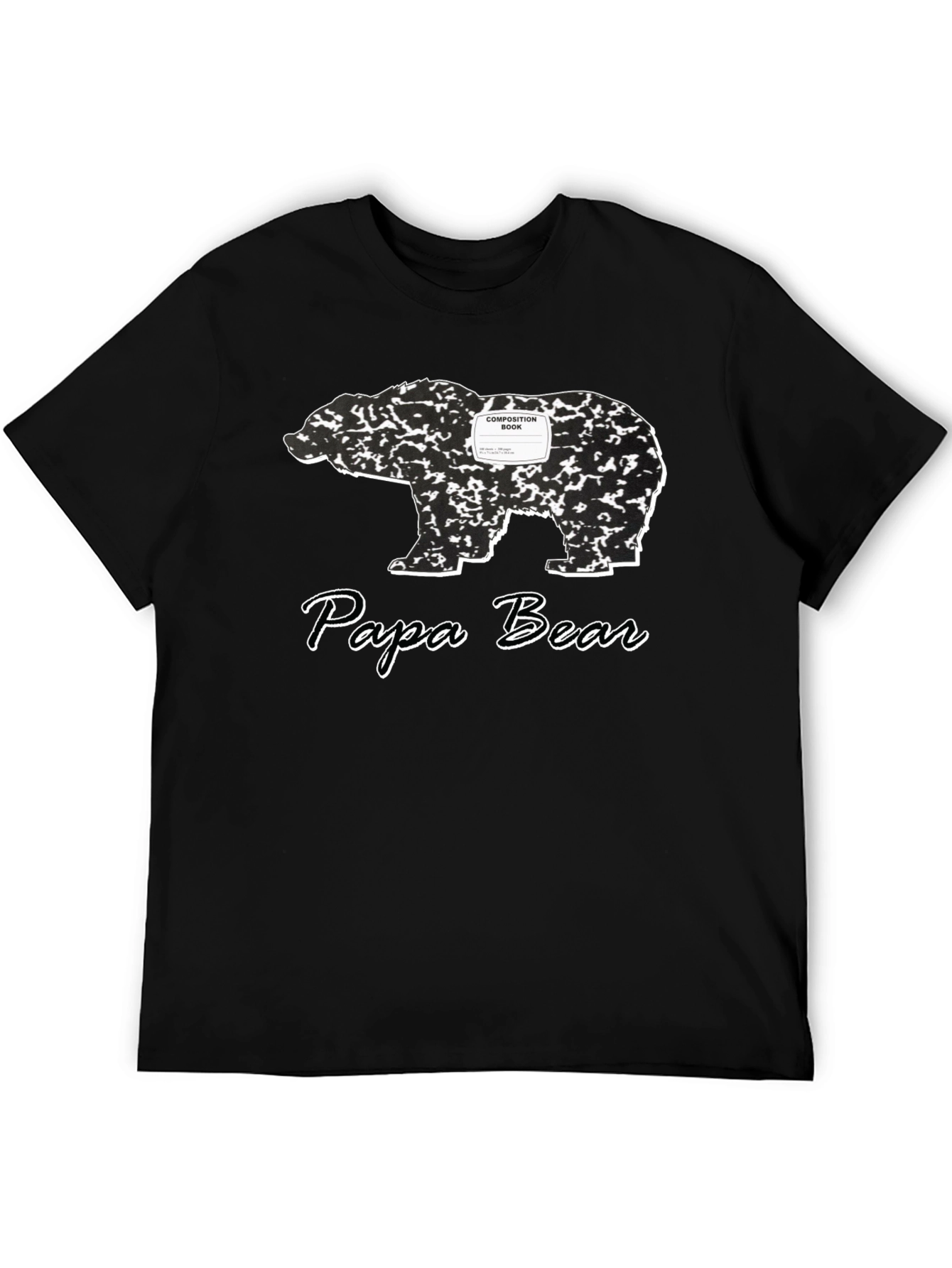 Papa Bear Composition Book T-Shirt