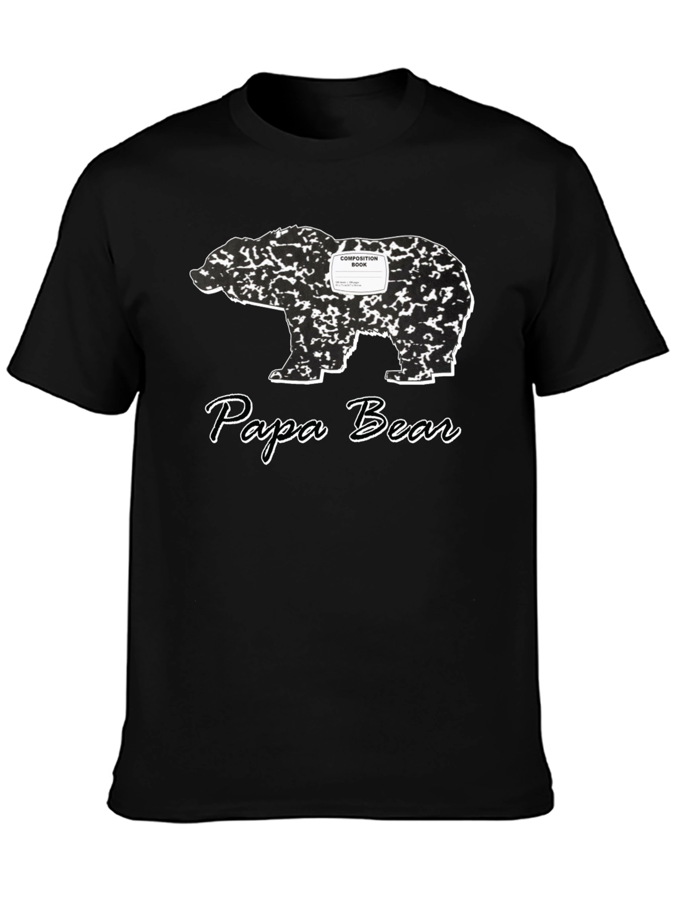 Papa Bear Composition Book T-Shirt