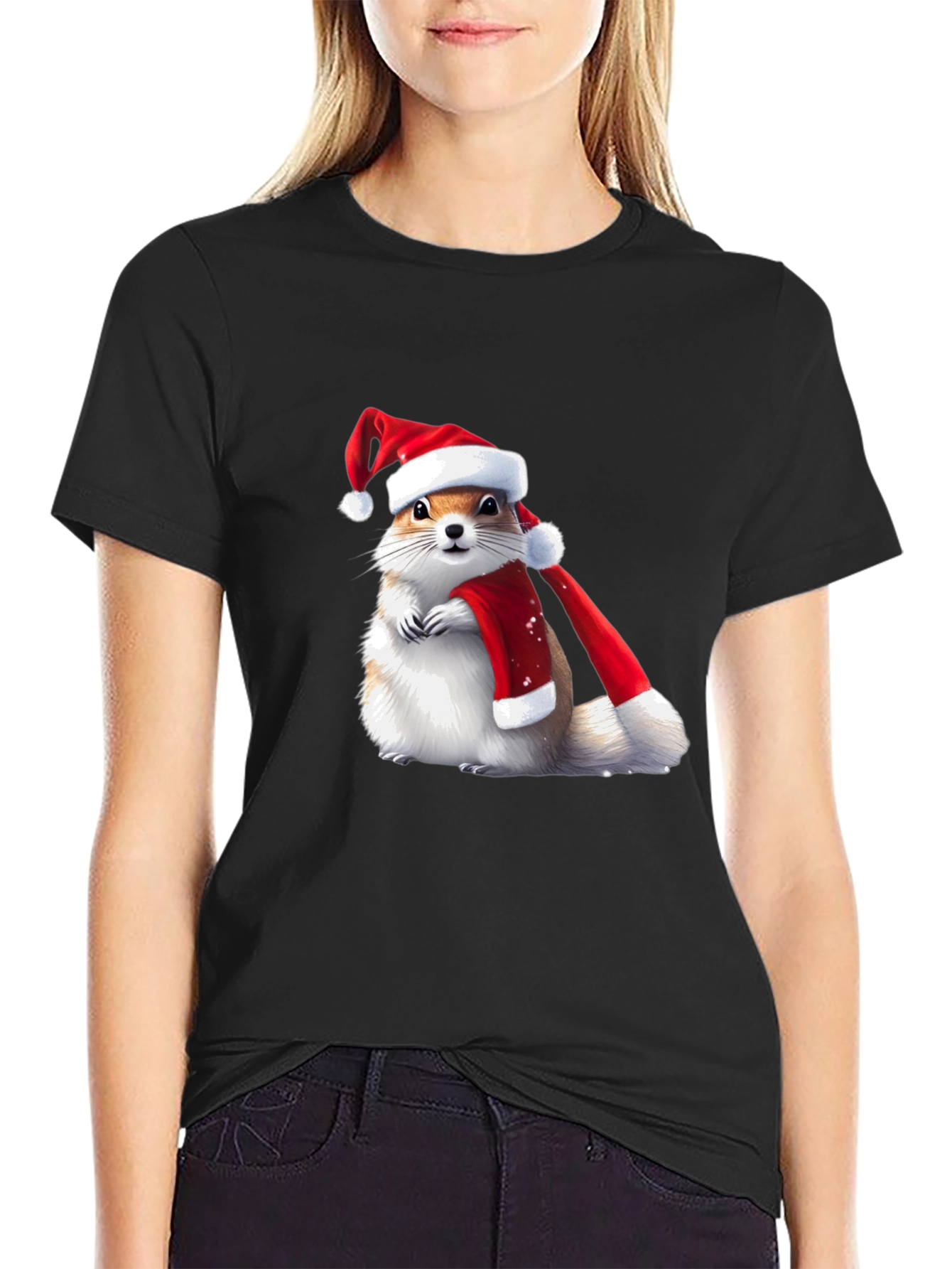 Festive Squirrel Holiday T-Shirt