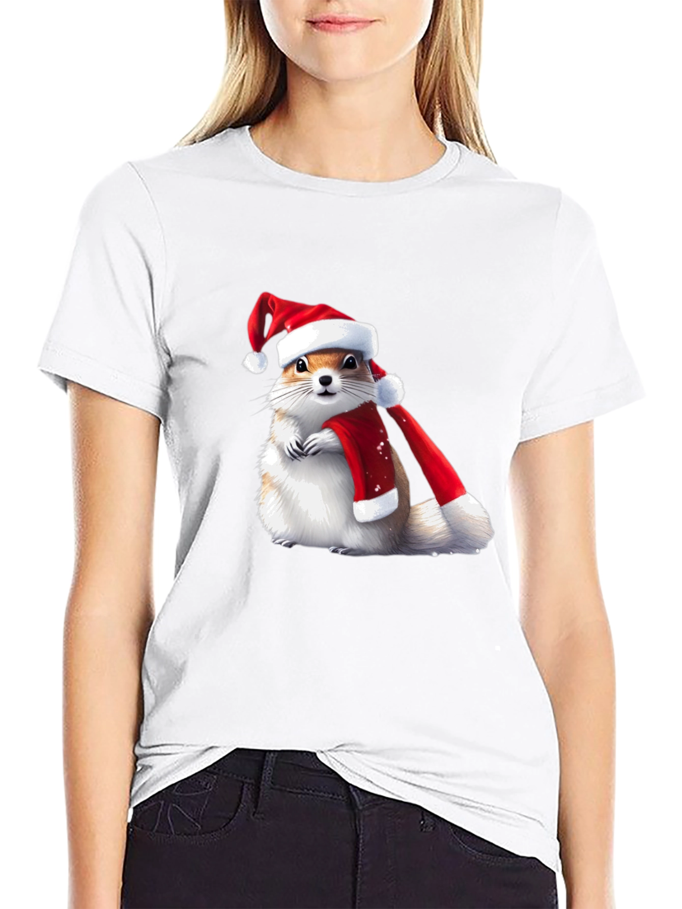 Festive Squirrel Holiday T-Shirt