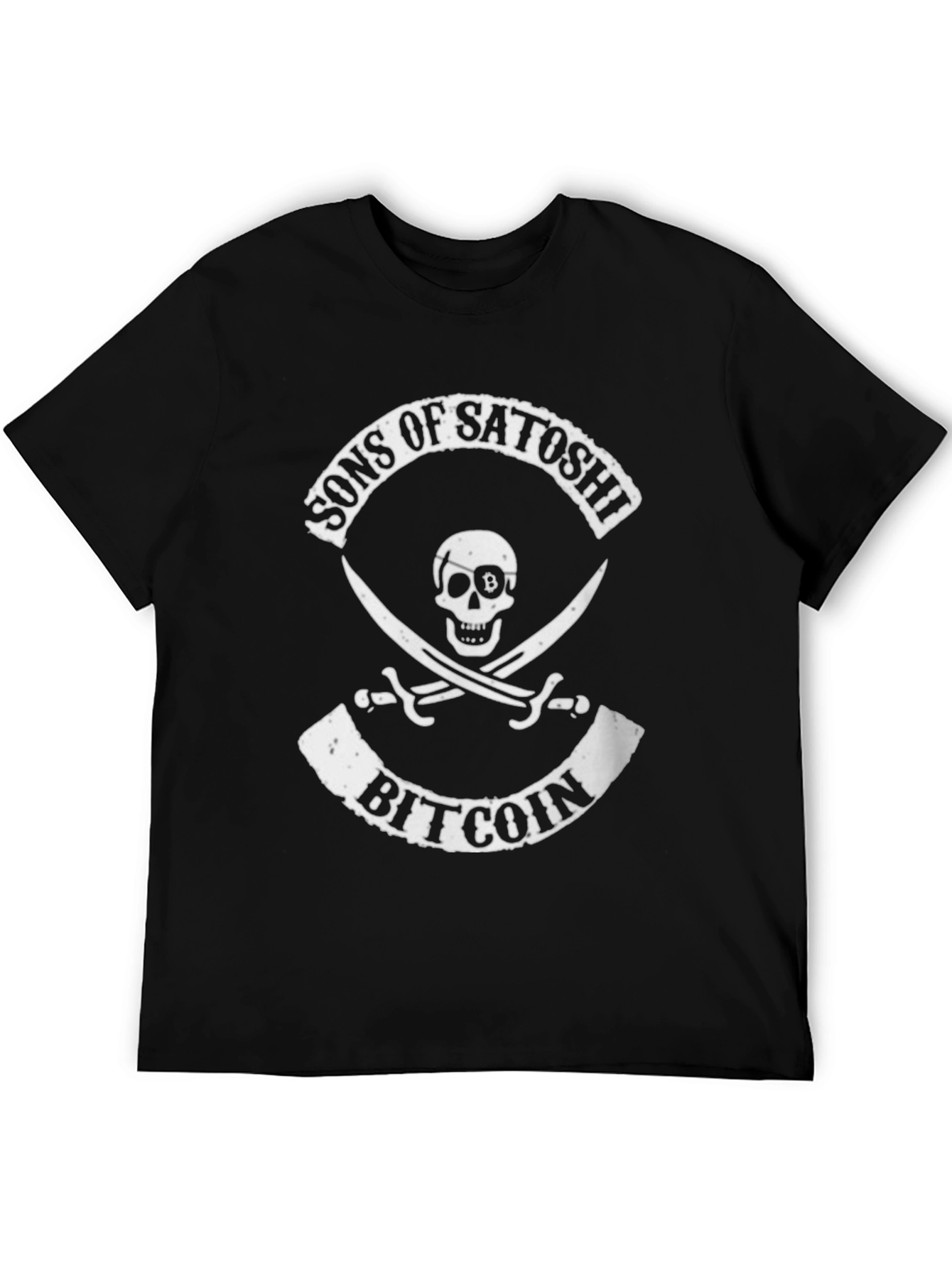 Sons of Satoshi Bitcoin T-Shirt - Pirate Skull