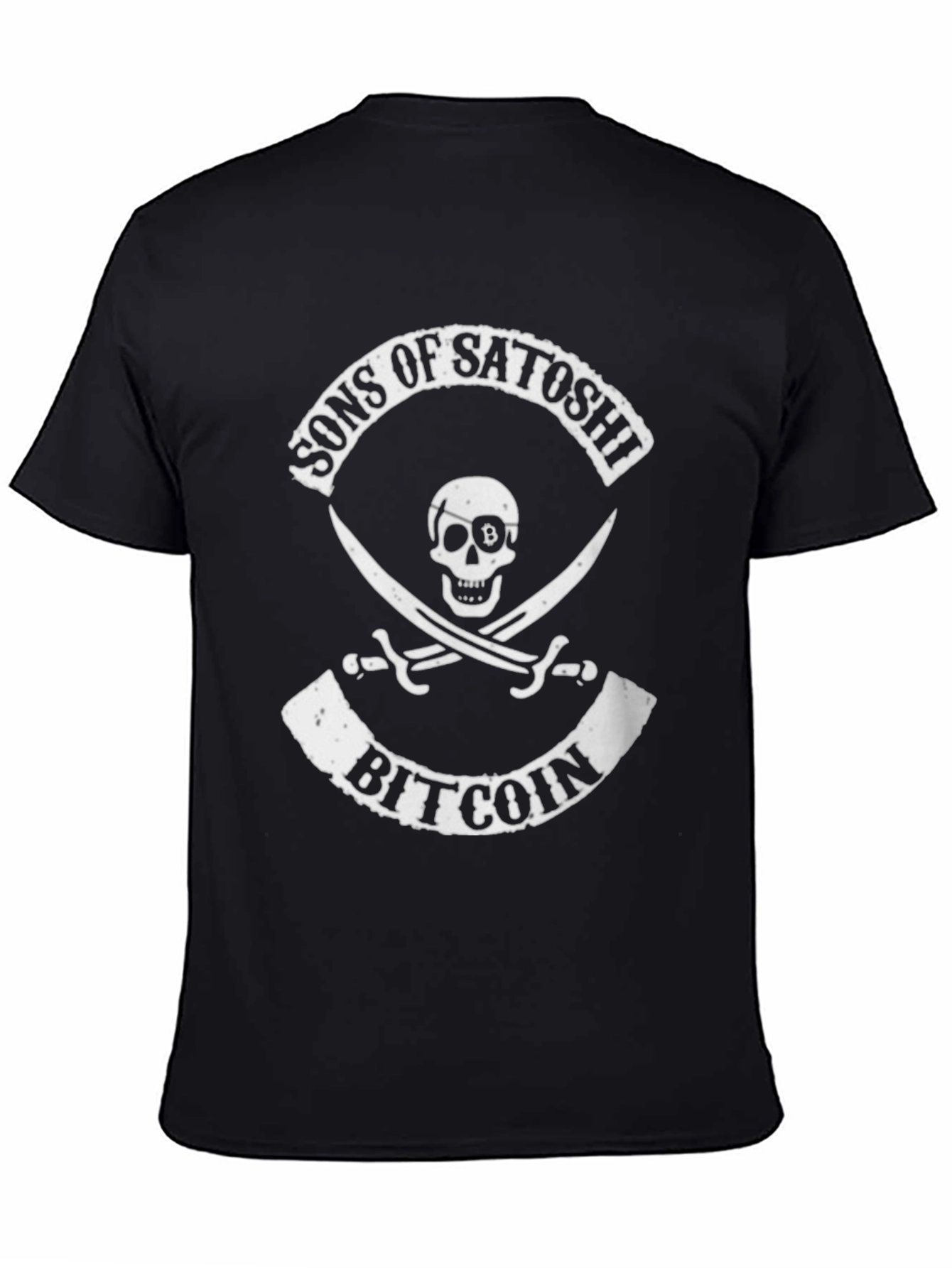 Sons of Satoshi Bitcoin T-Shirt - Pirate Skull
