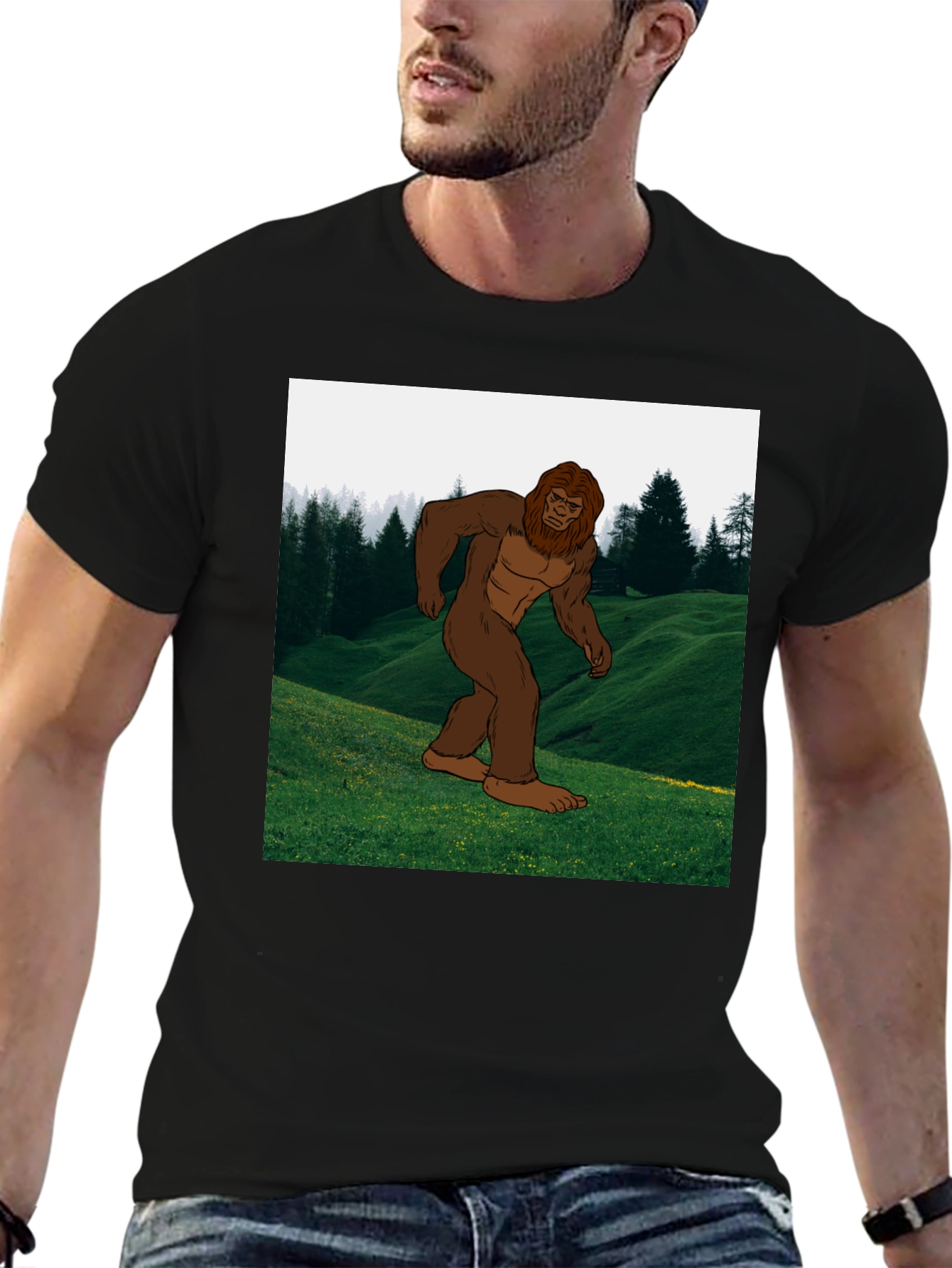 Sasquatch T-Shirt - Bigfoot in the Forest