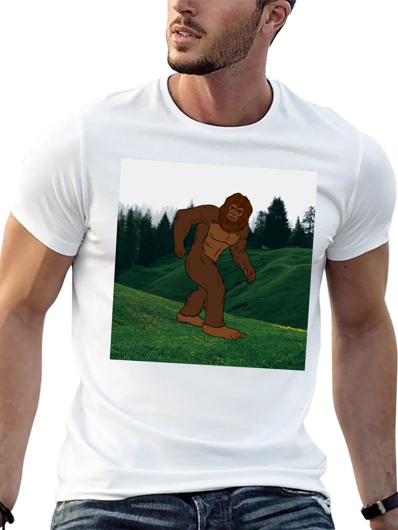 Sasquatch T-Shirt - Bigfoot in the Forest