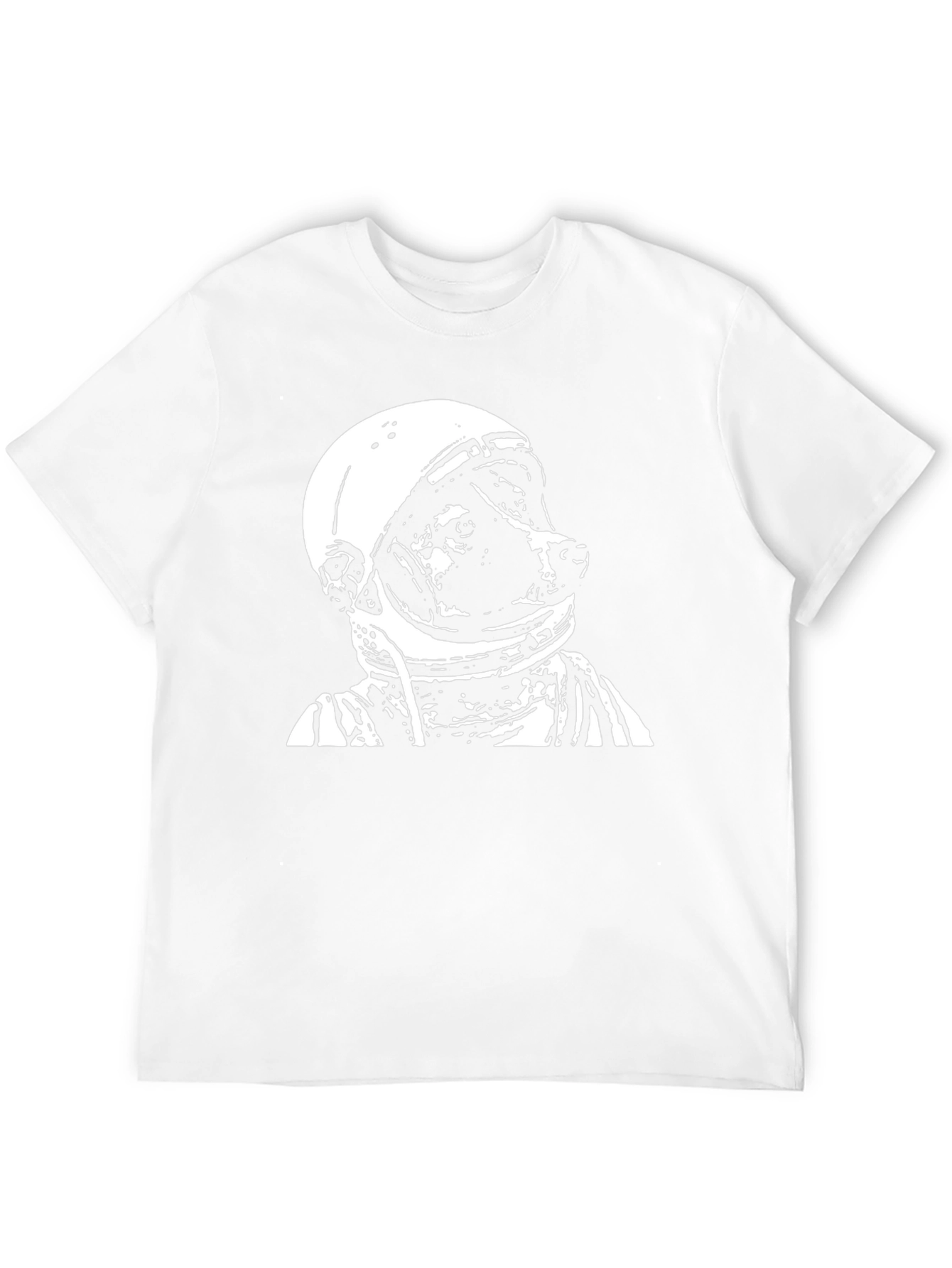 Dog Astronaut Graphic Black T-Shirt