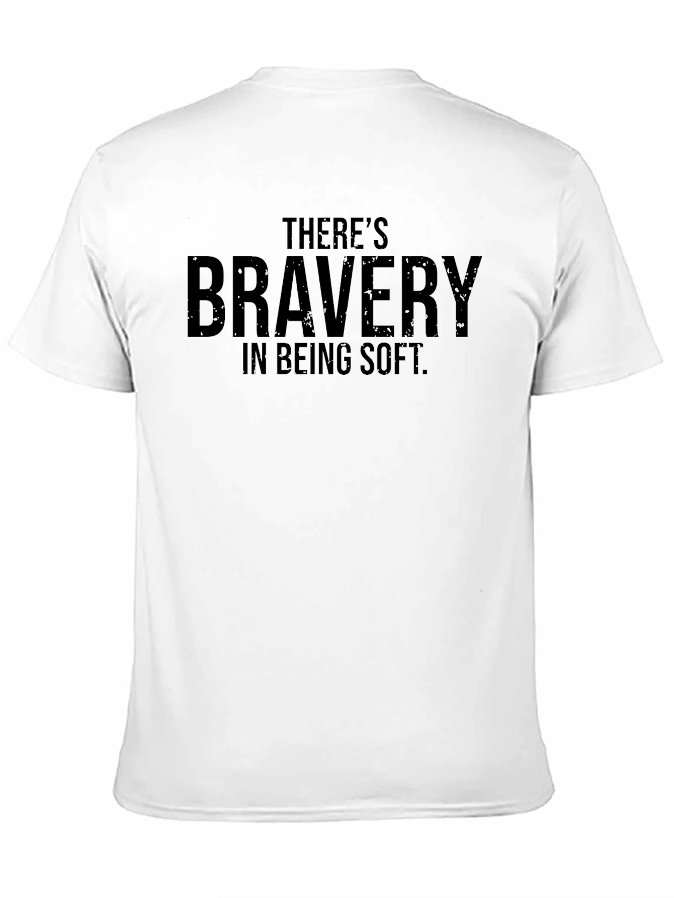 Bravery in Being Soft Black T-Shirt