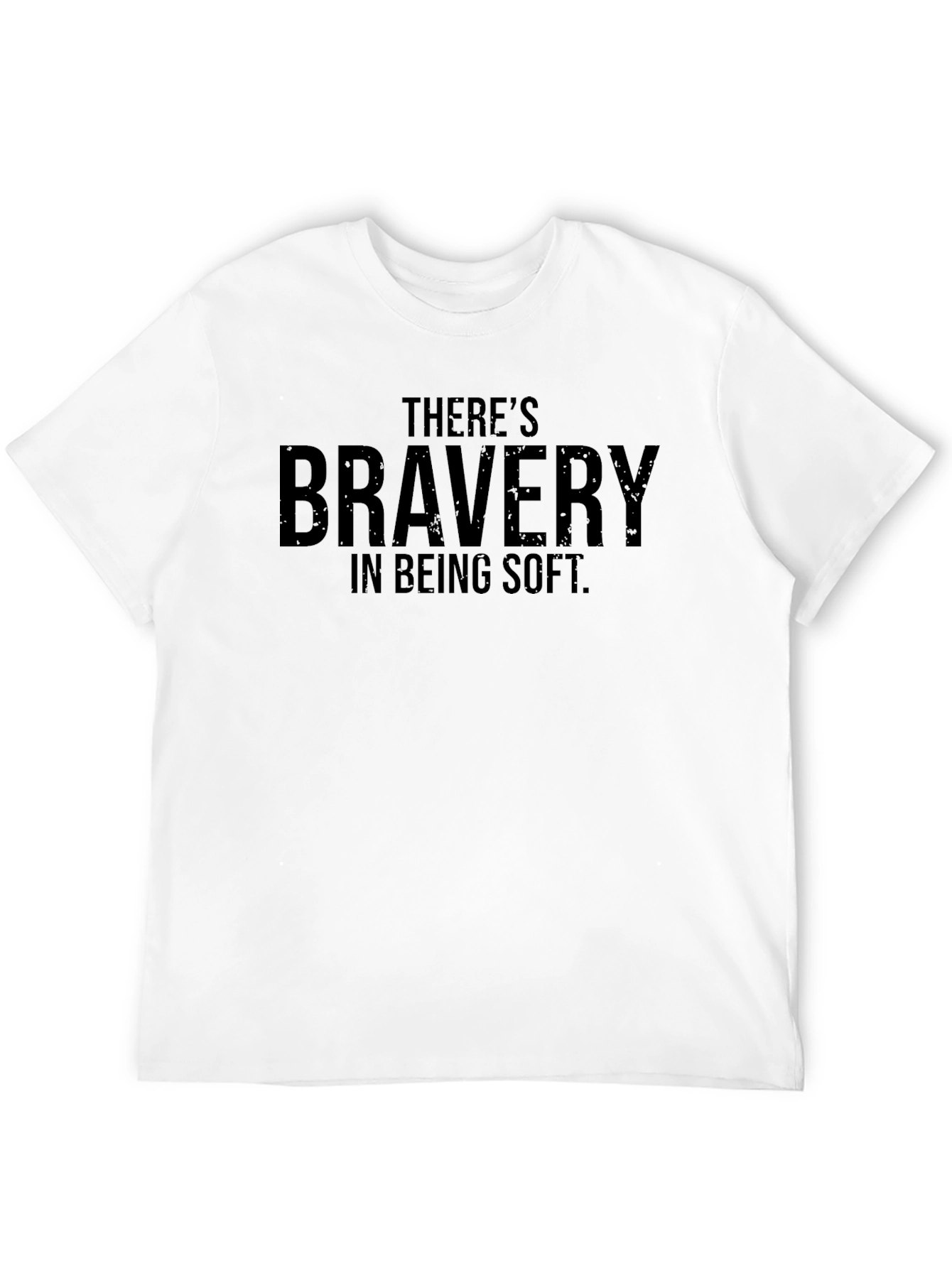 Bravery in Being Soft Black T-Shirt