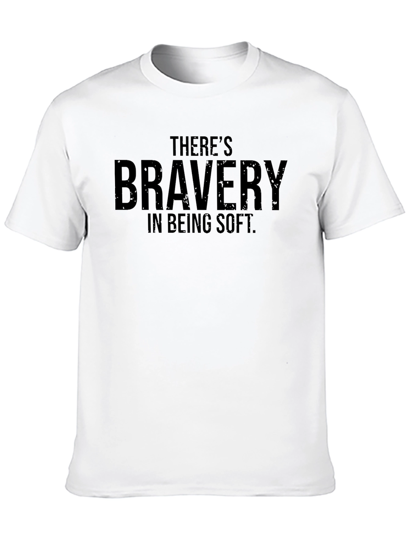 Bravery in Being Soft Black T-Shirt