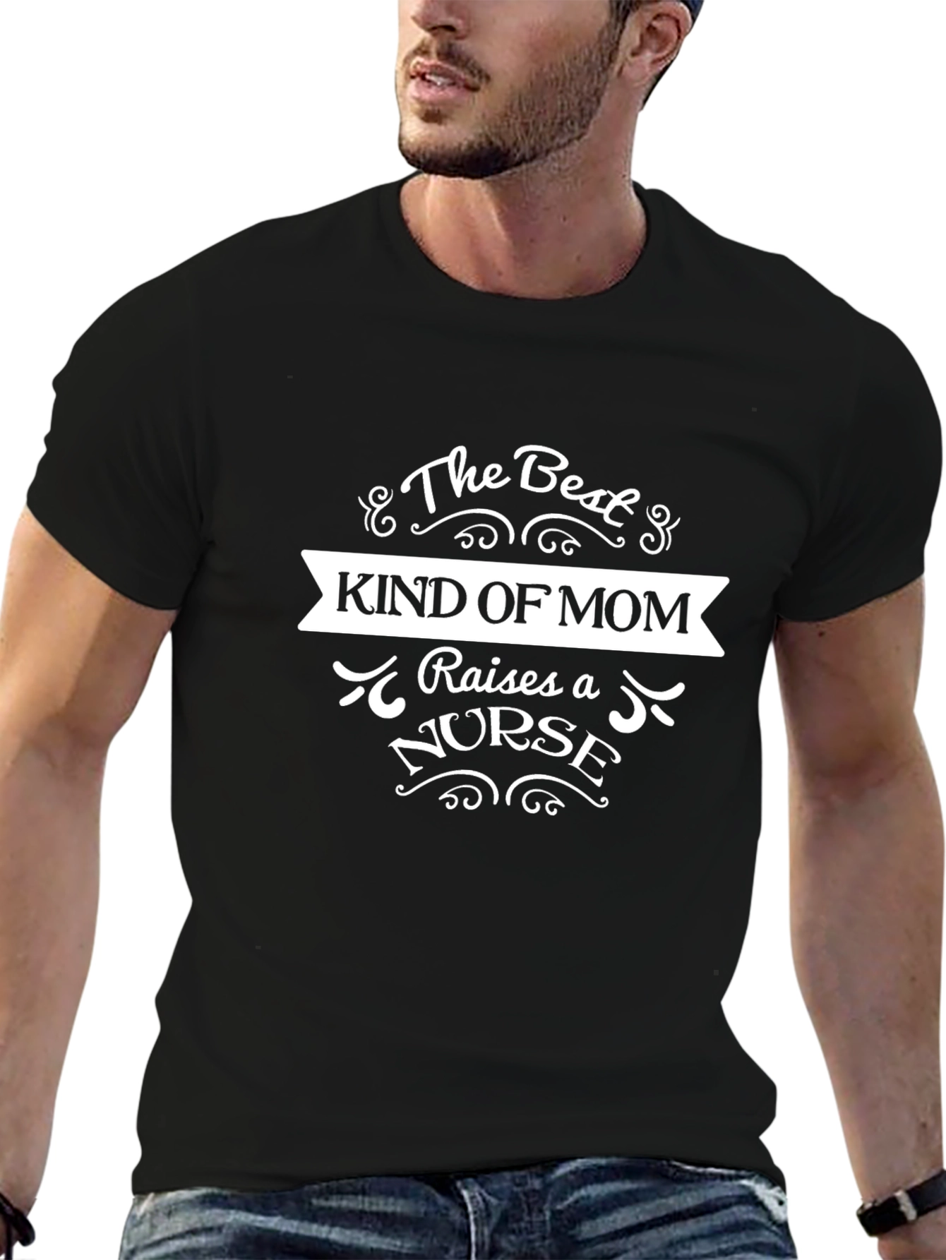 Best Kind of Mom Nurse T-Shirt - Black