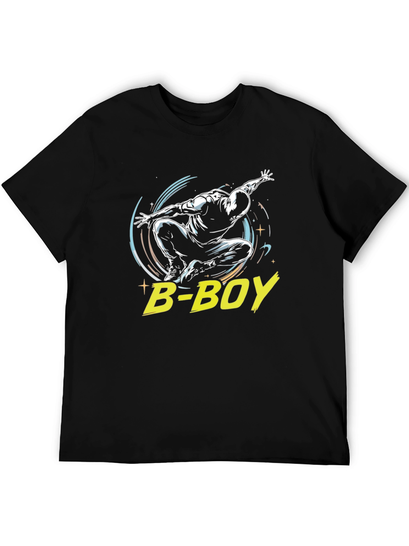 B-Boy Black Graphic Tee - Street Dance Style