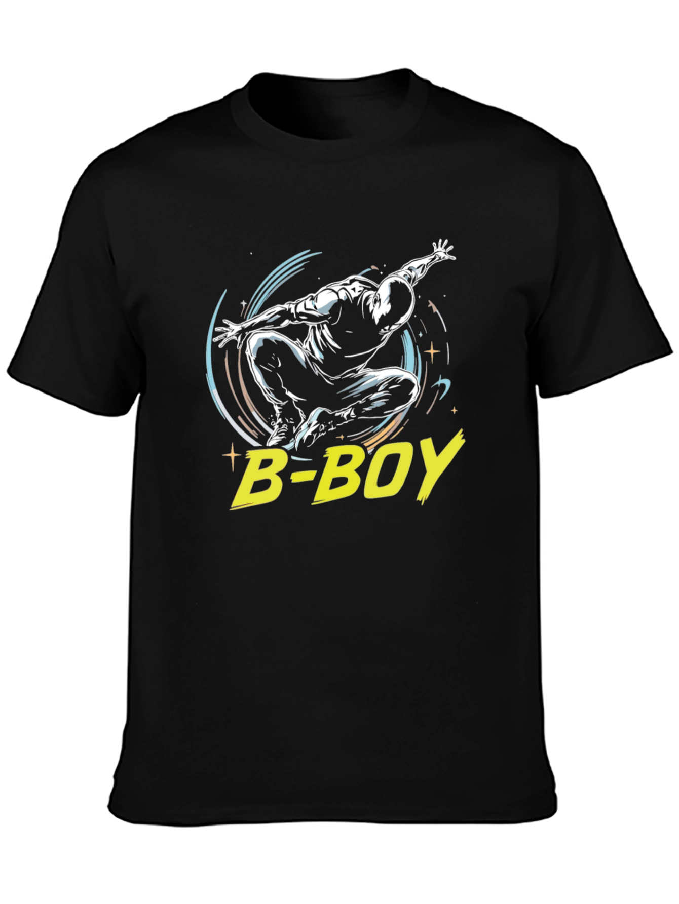 B-Boy Black Graphic Tee - Street Dance Style