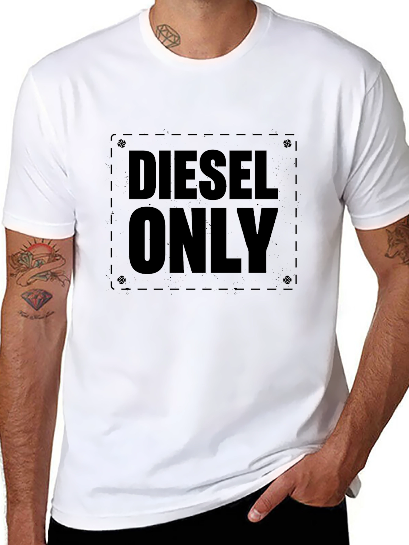 Diesel Only Graphic Tee - Black