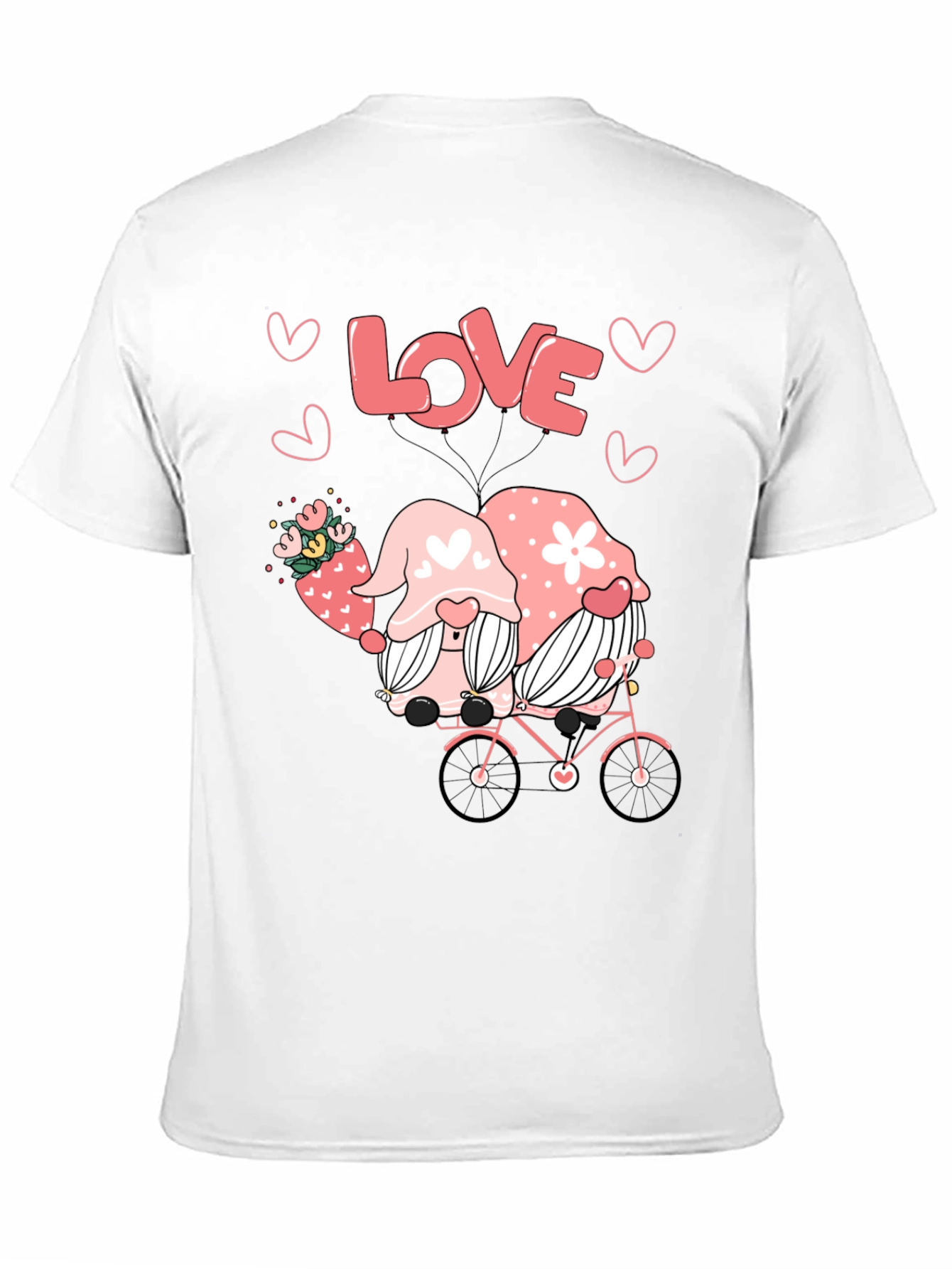 Love Gnomes on Bike Graphic Tee