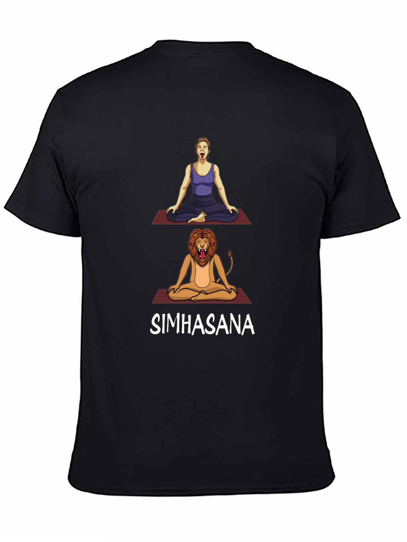 Simhasana Yoga Pose T-Shirt - Lions Breath