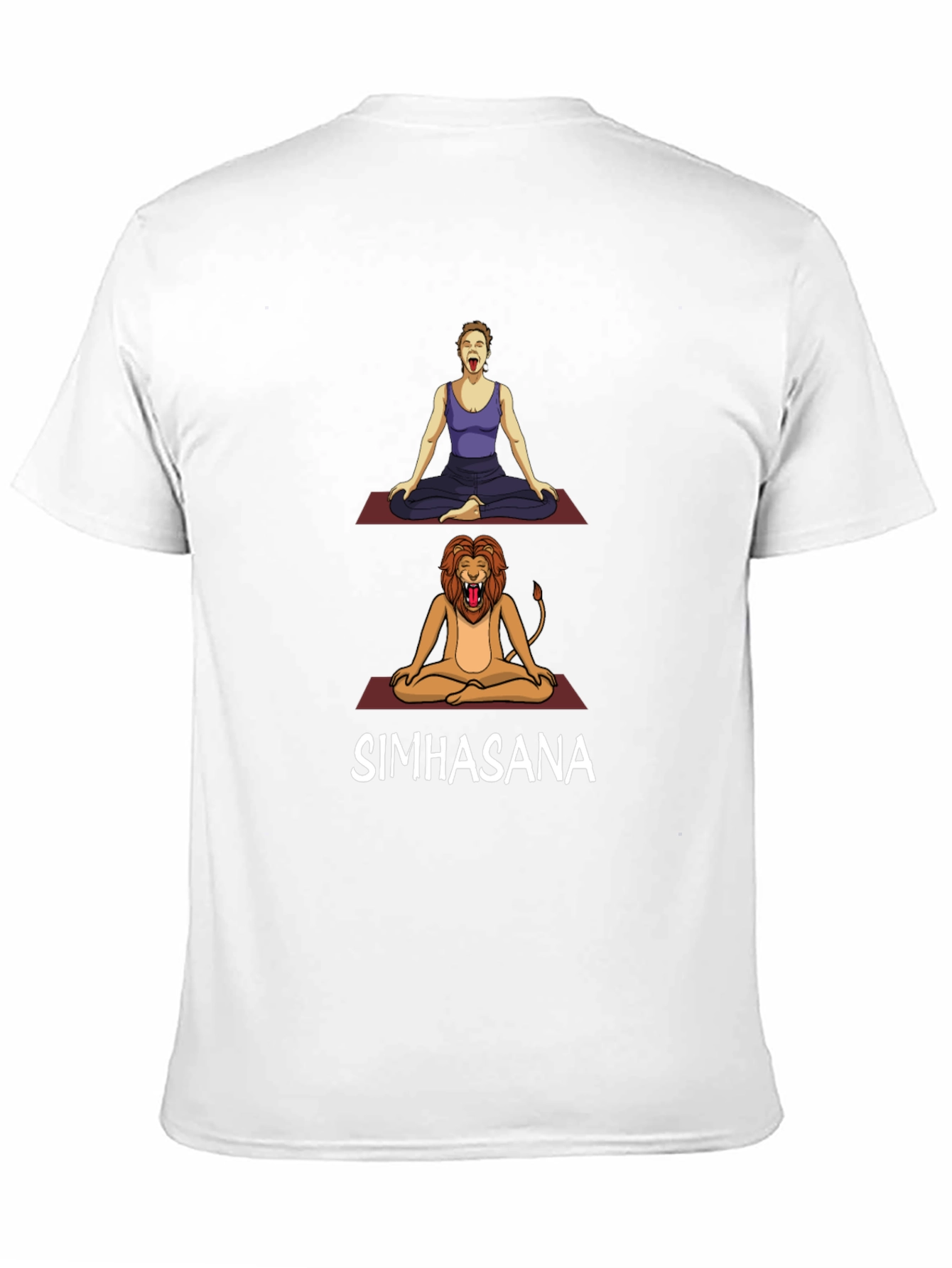 Simhasana Yoga Pose T-Shirt - Lions Breath
