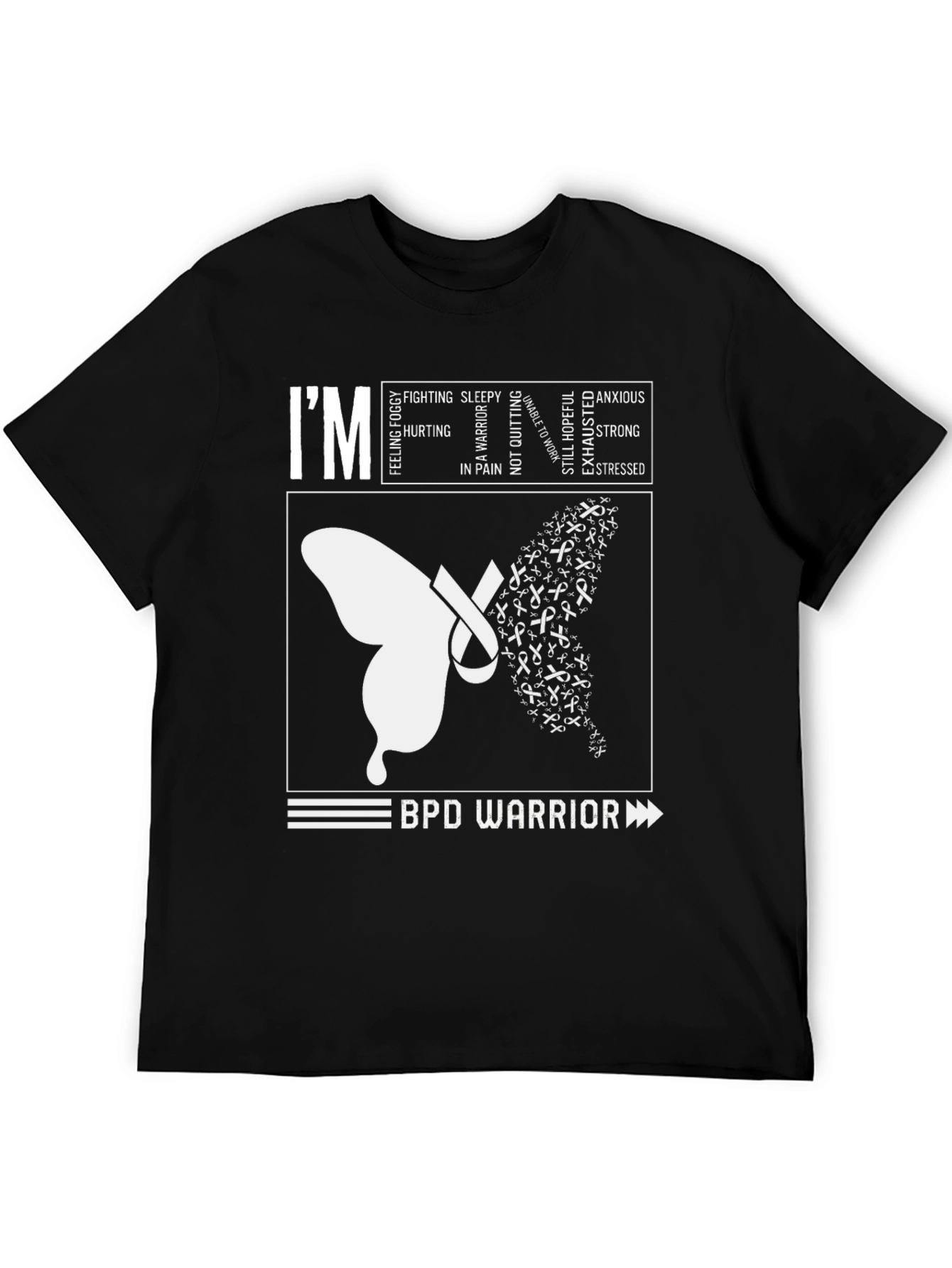 BPD Warrior T-Shirt - Mental Health Awareness