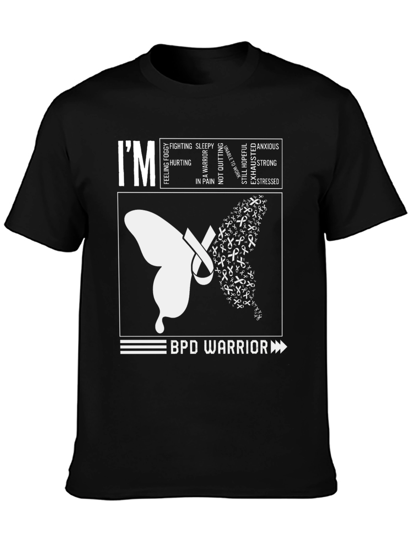 BPD Warrior T-Shirt - Mental Health Awareness