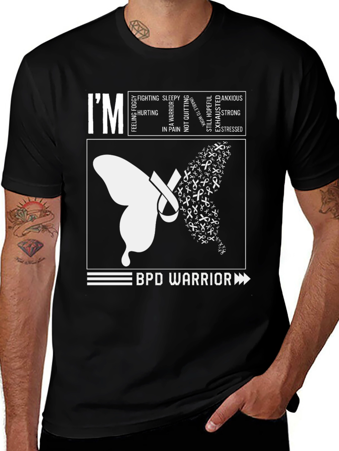 BPD Warrior T-Shirt - Mental Health Awareness