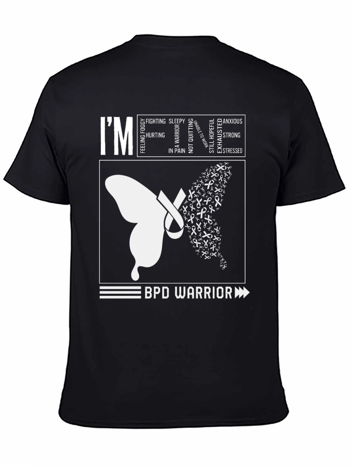 BPD Warrior T-Shirt - Mental Health Awareness