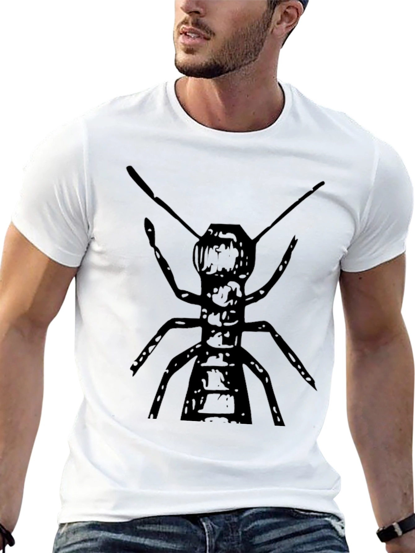 Black Ant Graphic Tee - Insect Lovers Shirt