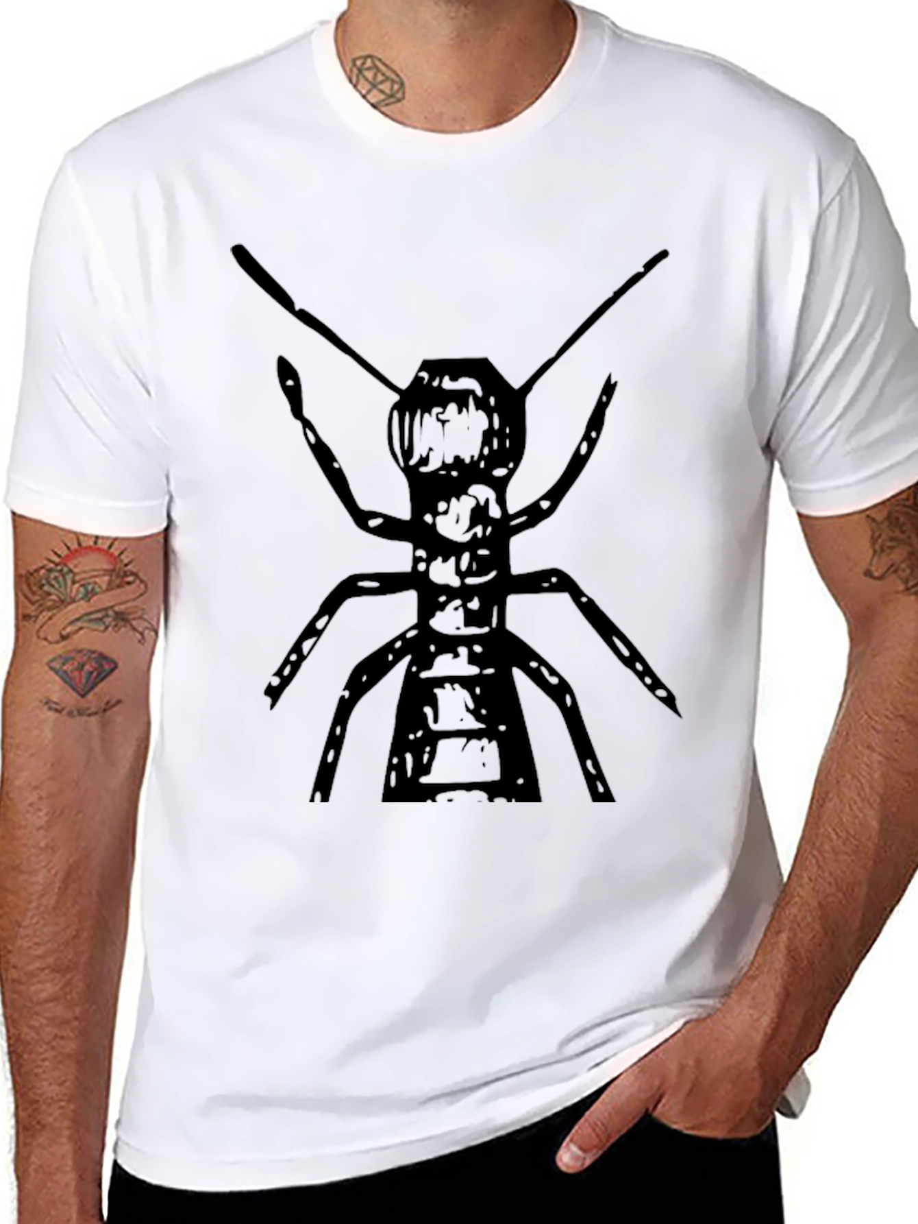 Black Ant Graphic Tee - Insect Lovers Shirt