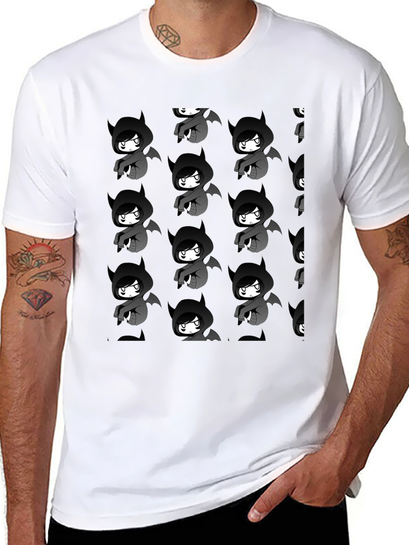 Goth Anime Character T-Shirt