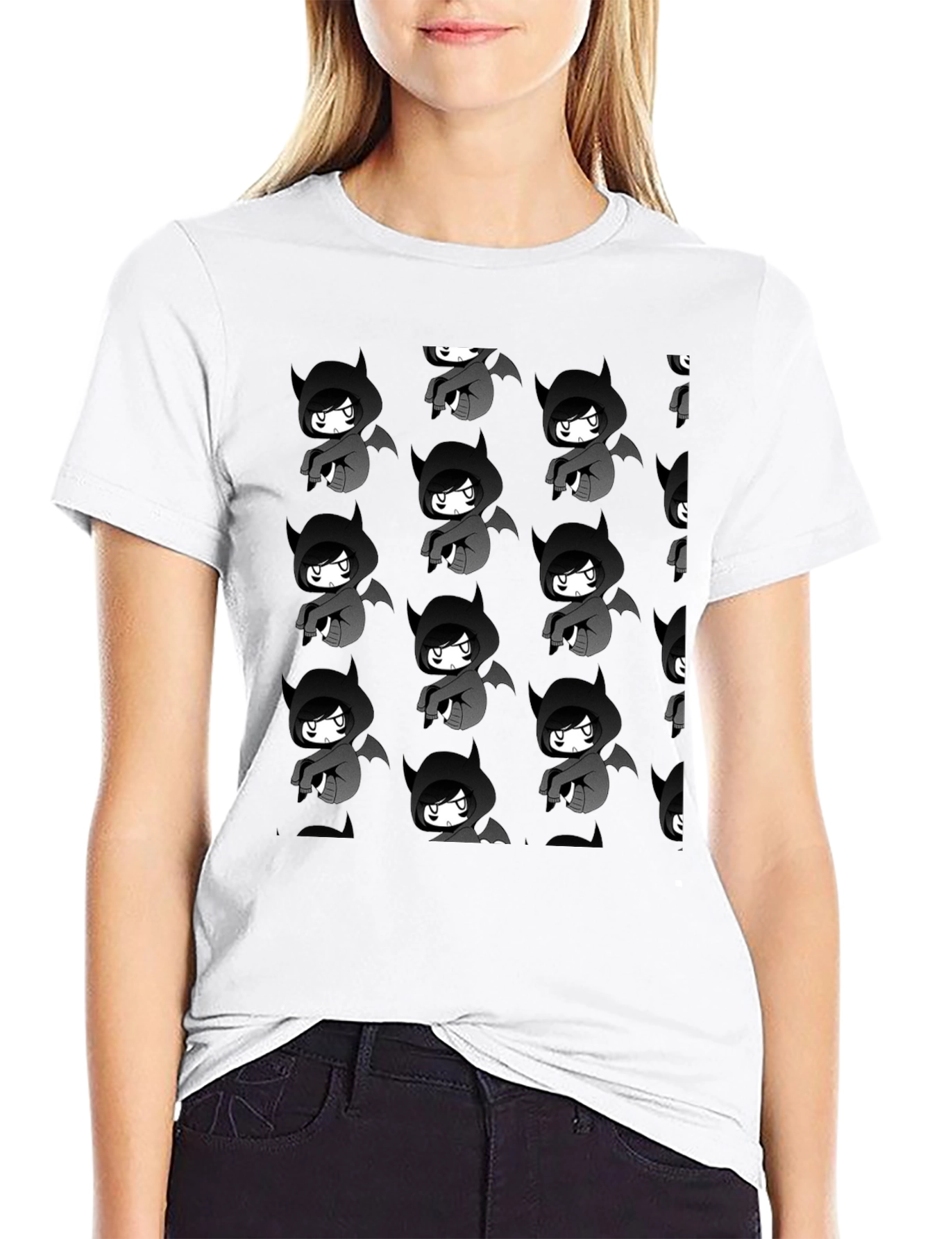 Goth Anime Character T-Shirt