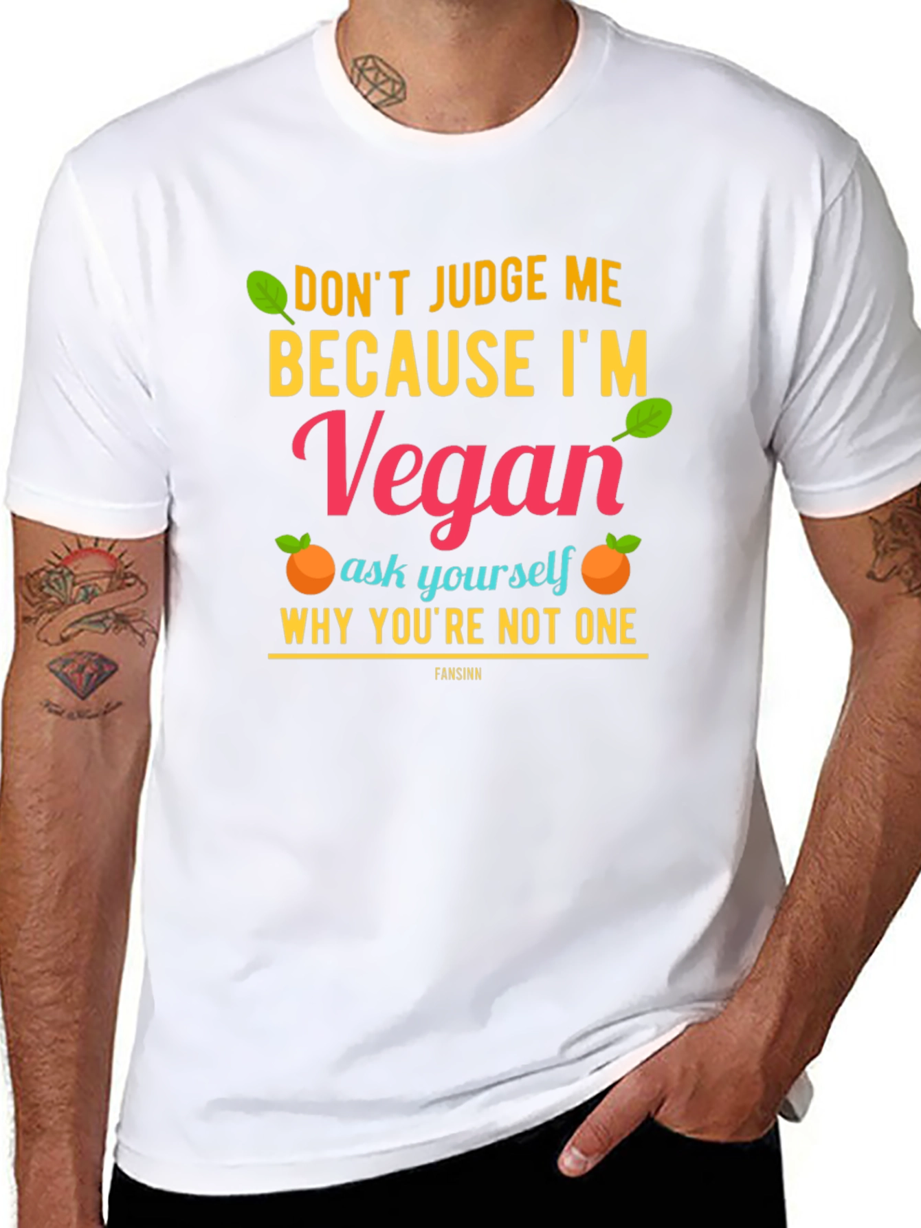Vegan Statement T-Shirt - Judge Me Not Join Me!