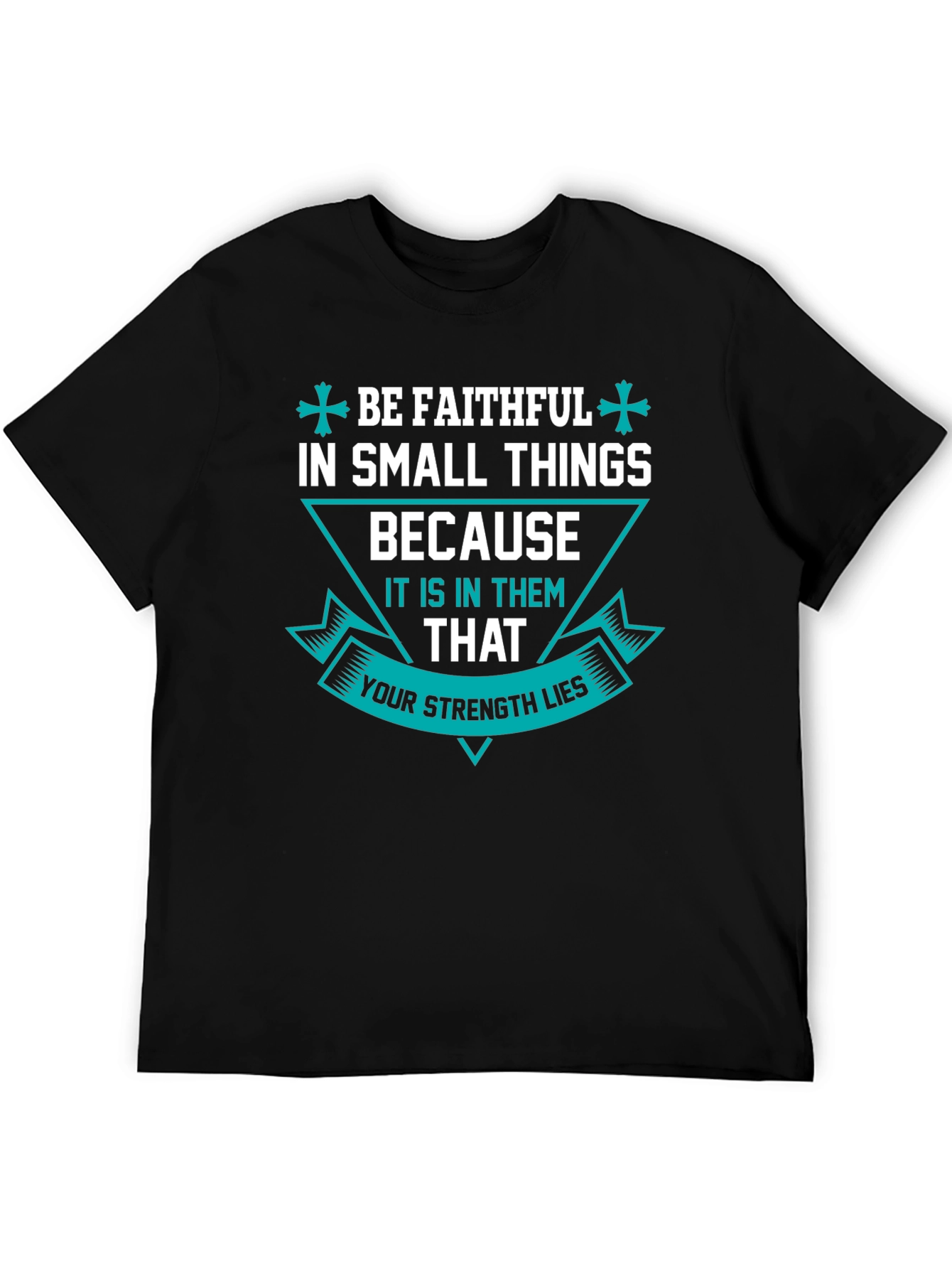 Be Faithful Graphic T-Shirt - Mens Black Tee